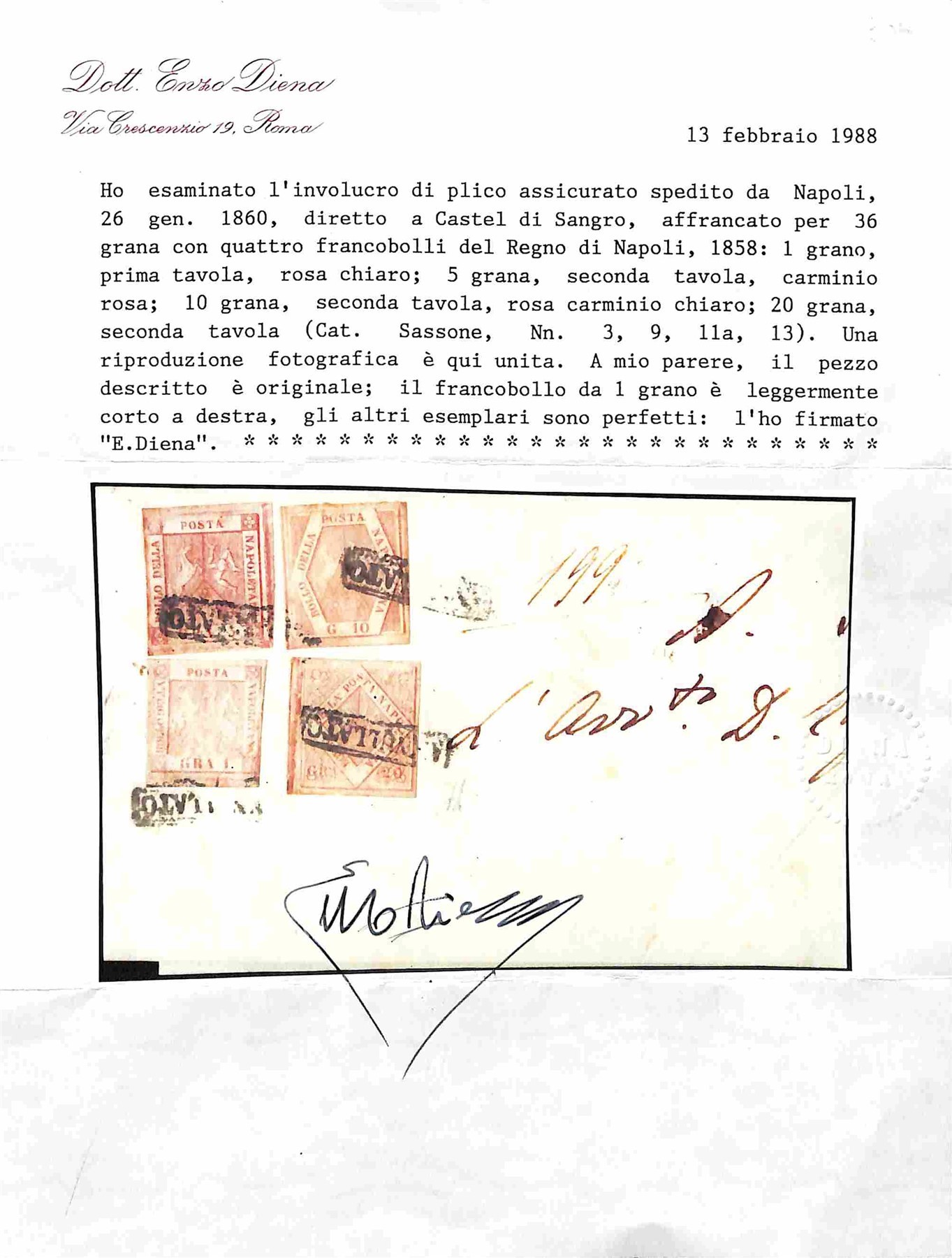 ITALIA / Antichi Stati Italiani / Napoli / Posta ordinaria