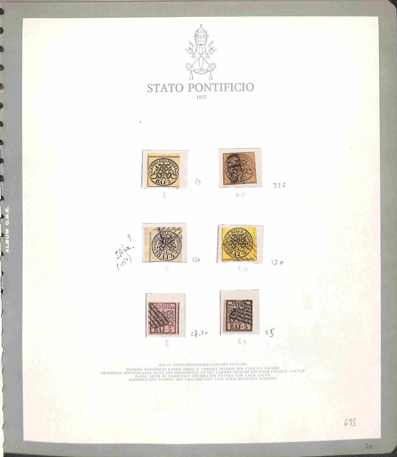 Italia / Antichi Stati Italiani / Stato Pontificio / Posta Ordinaria