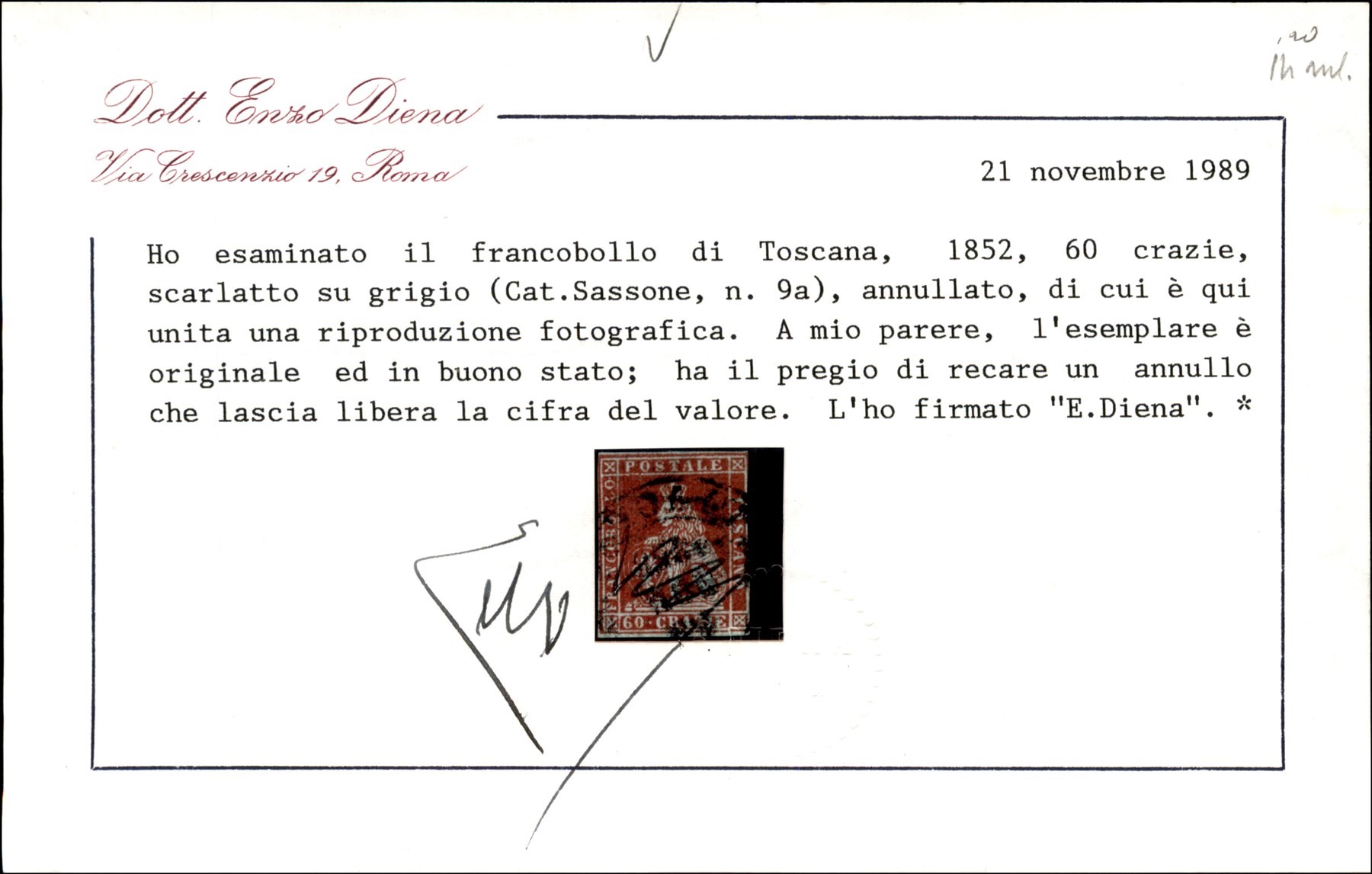 Italia / Antichi Stati Italiani / Toscana / Posta Ordinaria