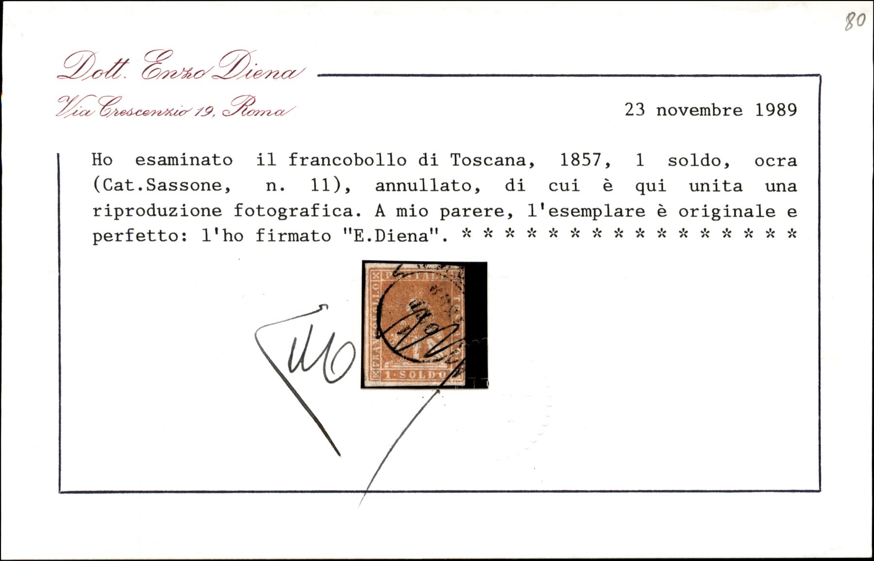 Italia / Antichi Stati Italiani / Toscana / Posta Ordinaria