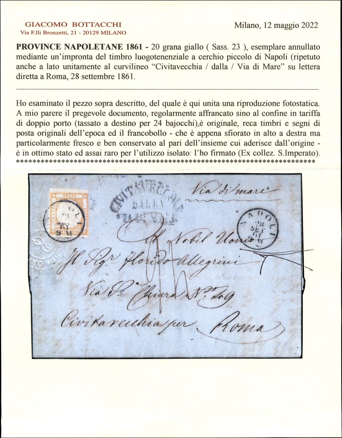 ITALIA / Antichi Stati Italiani / Napoli / Province Napoletane / Posta ordinaria