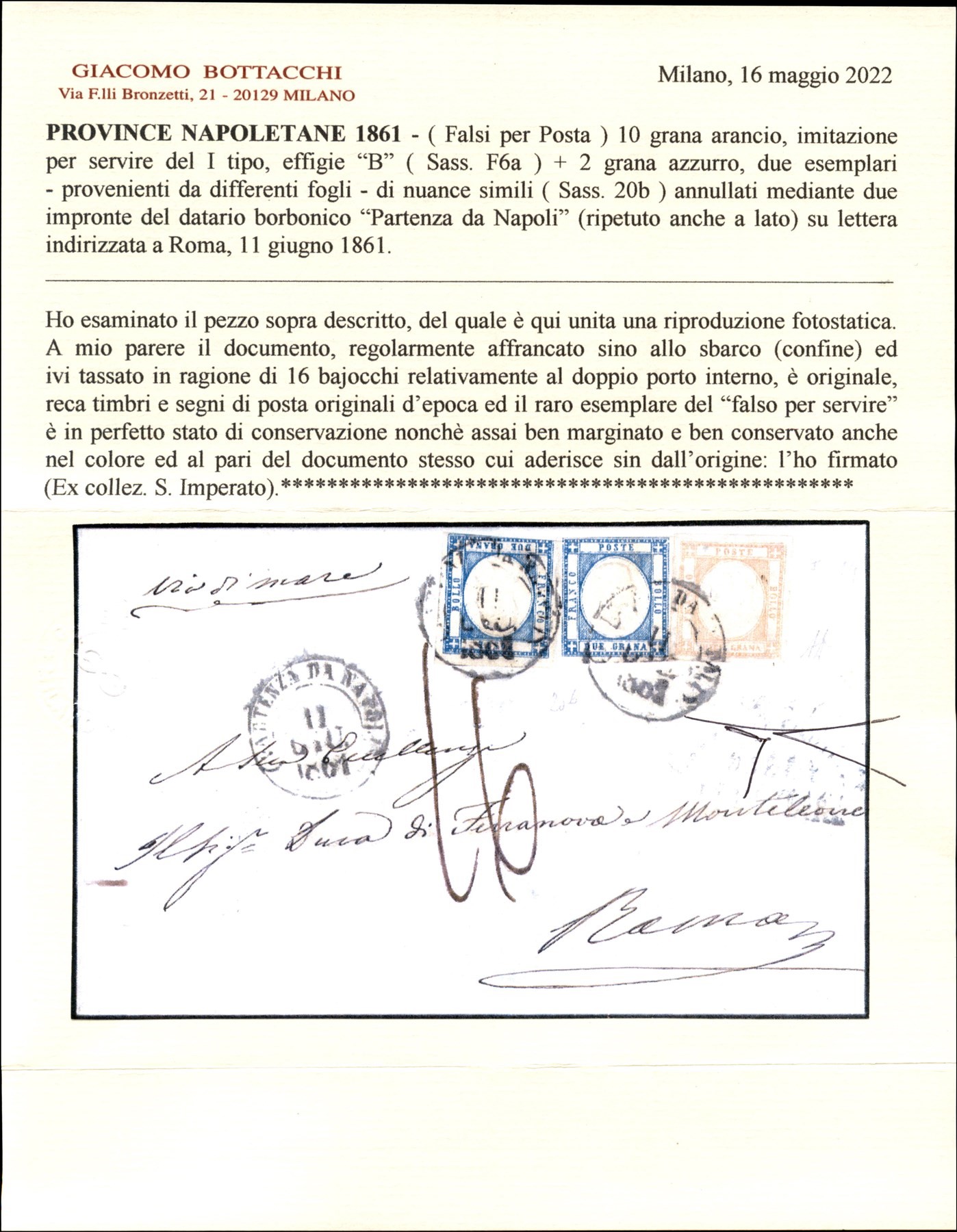 ITALIA / Antichi Stati Italiani / Napoli / Province Napoletane / Posta ordinaria