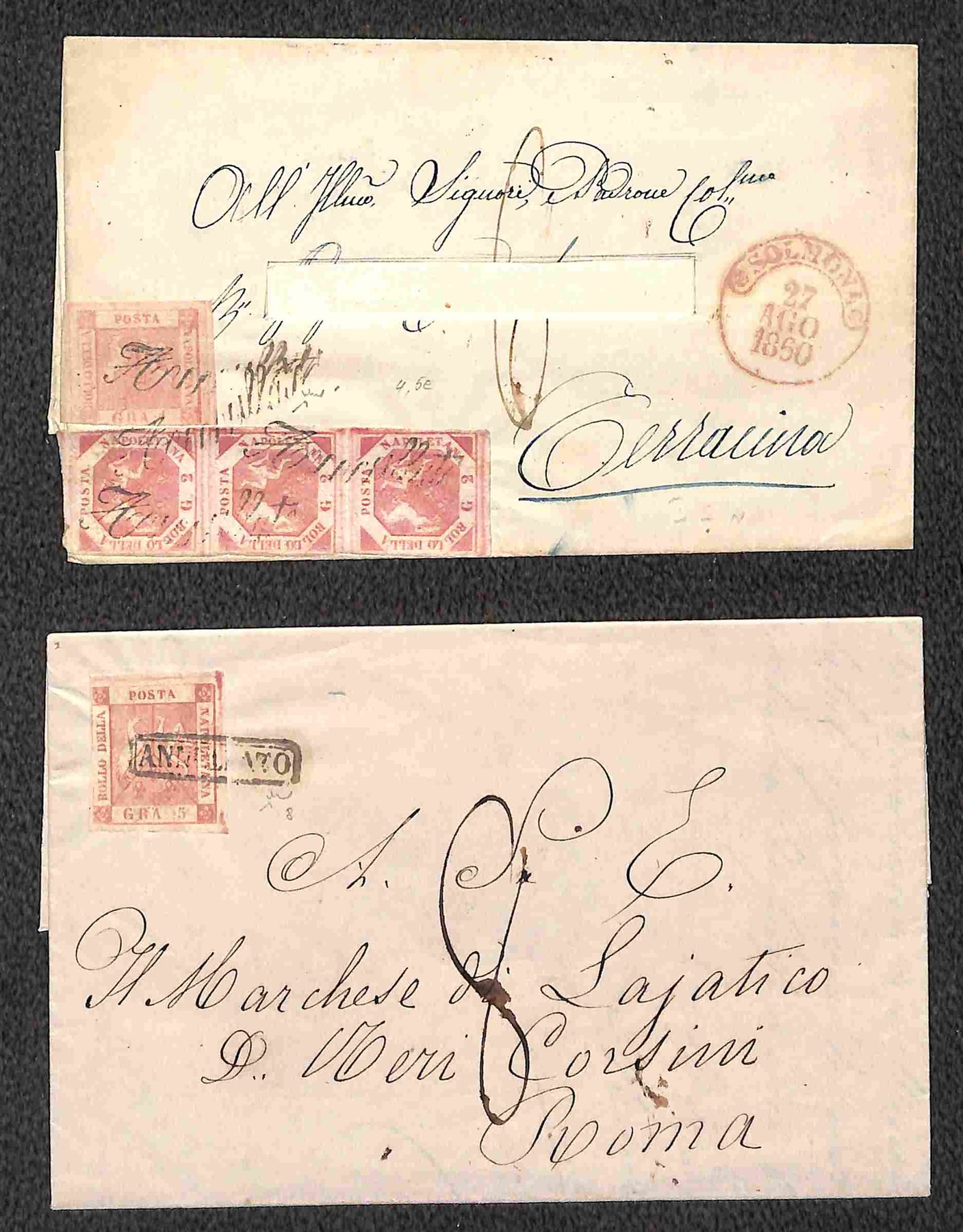 ITALIA / Antichi Stati Italiani / Napoli / Posta ordinaria