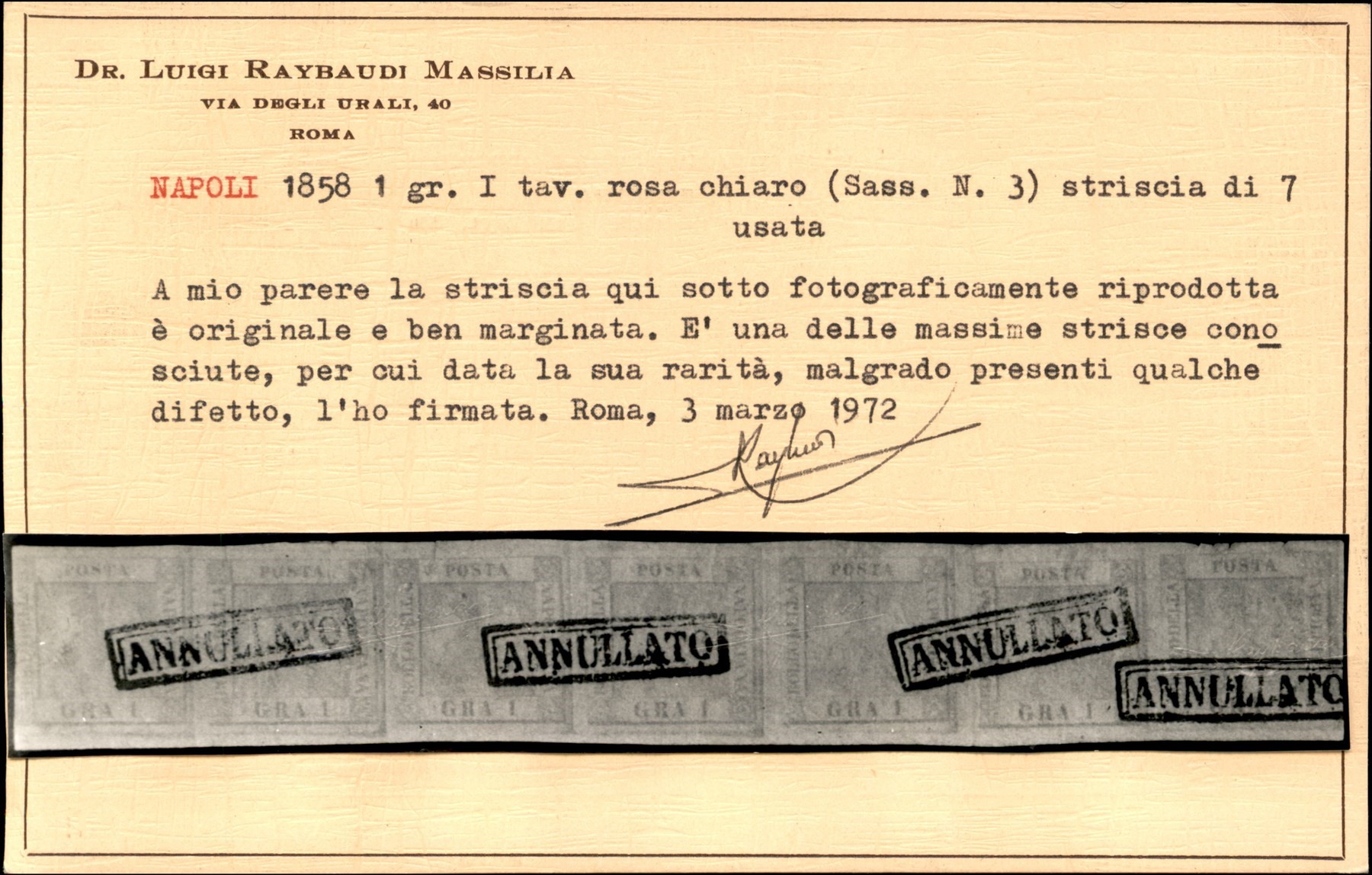 ITALIA / Antichi Stati Italiani / Napoli / Posta ordinaria