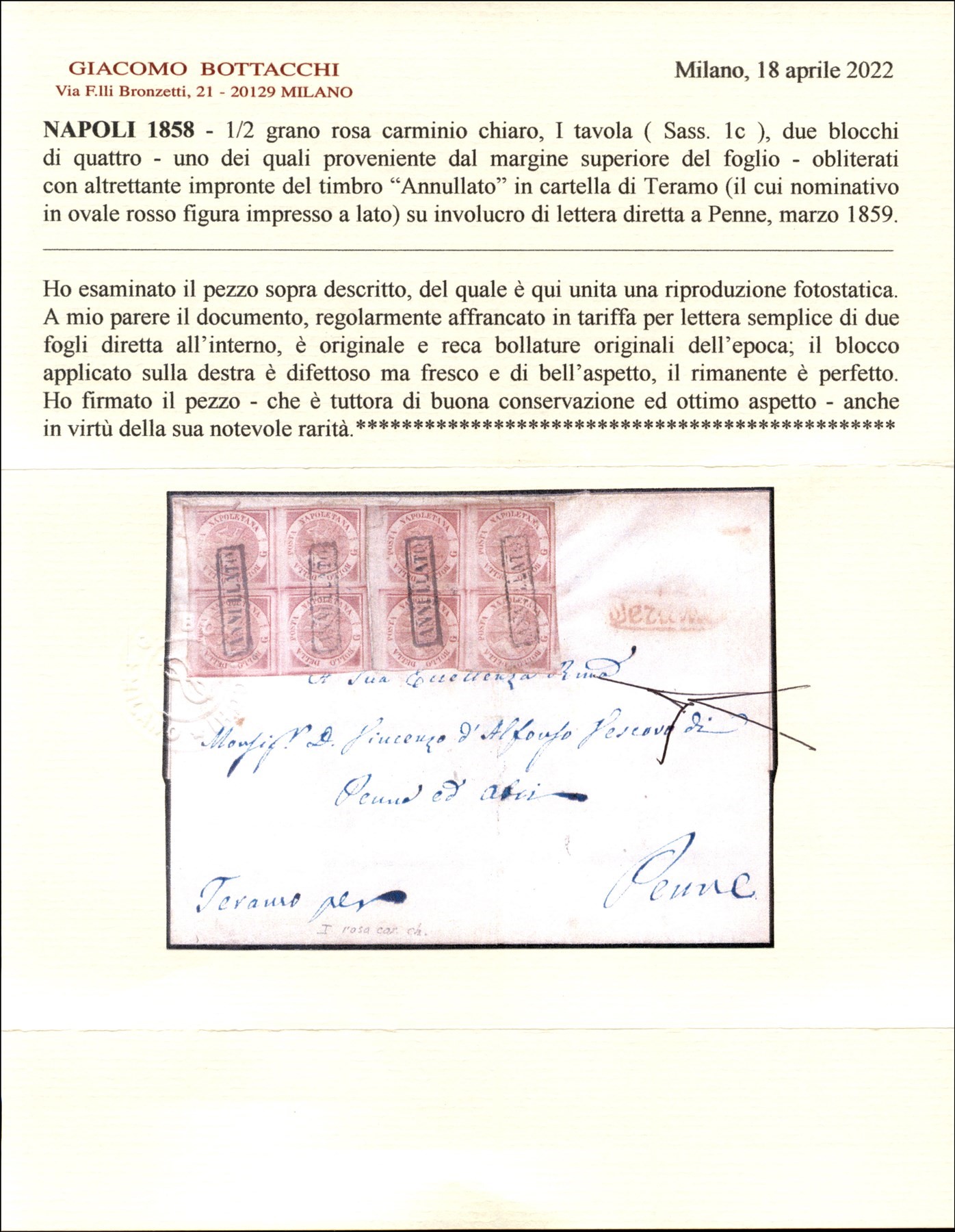 ITALIA / Antichi Stati Italiani / Napoli / Posta ordinaria
