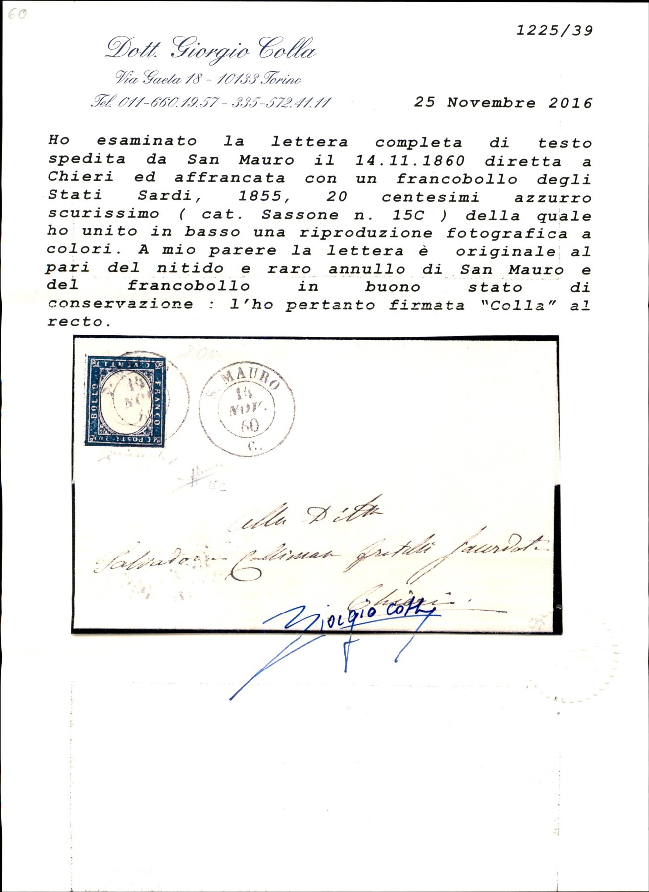 Italia / Antichi Stati Italiani / Sardegna / Posta Ordinaria