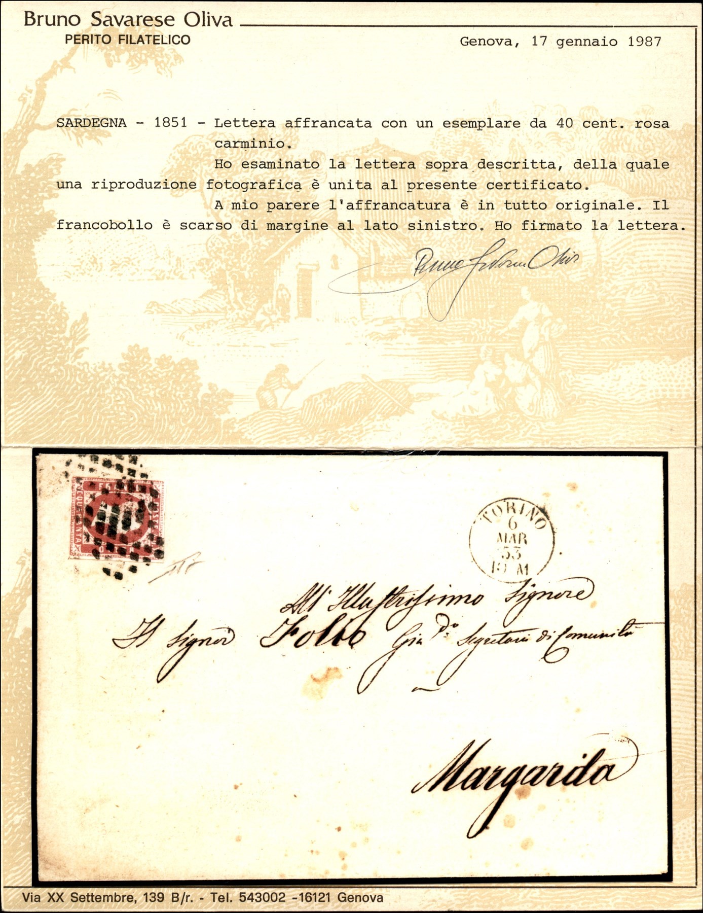 Italia / Antichi Stati Italiani / Sardegna / Posta Ordinaria