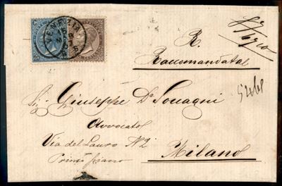 Italia / Regno / Vittorio Emanuele II / Posta Ordinaria
