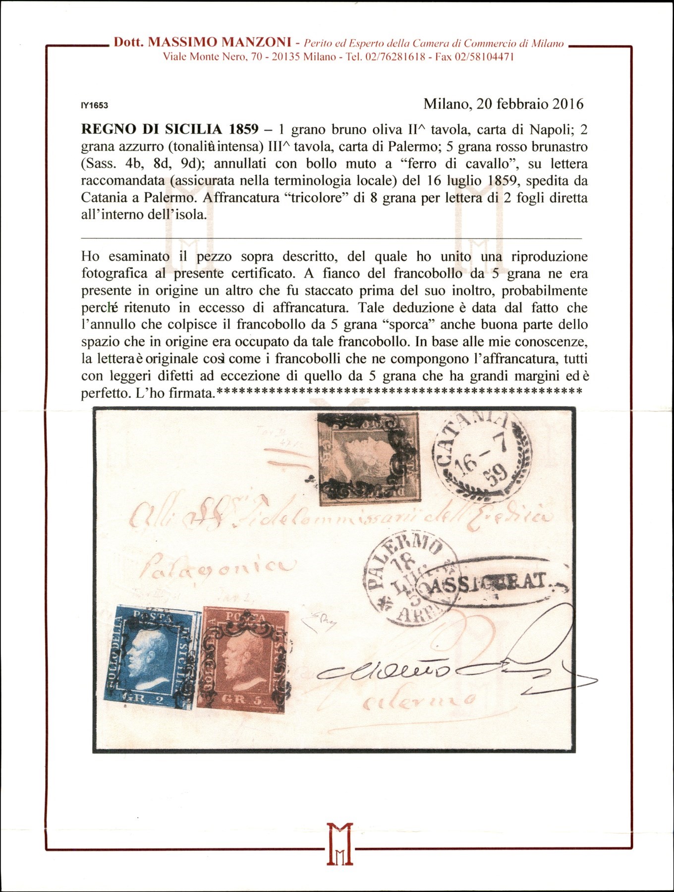 Italia / Antichi Stati Italiani / Sicilia / Posta Ordinaria