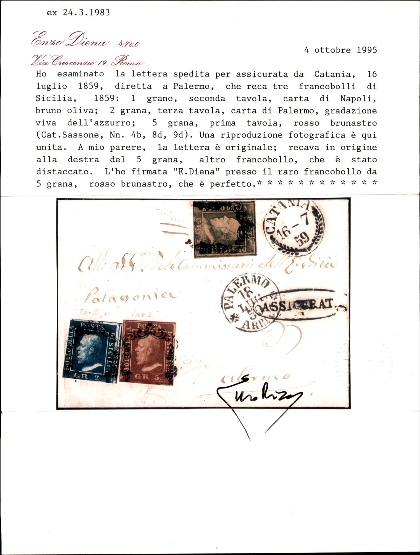 Italia / Antichi Stati Italiani / Sicilia / Posta Ordinaria