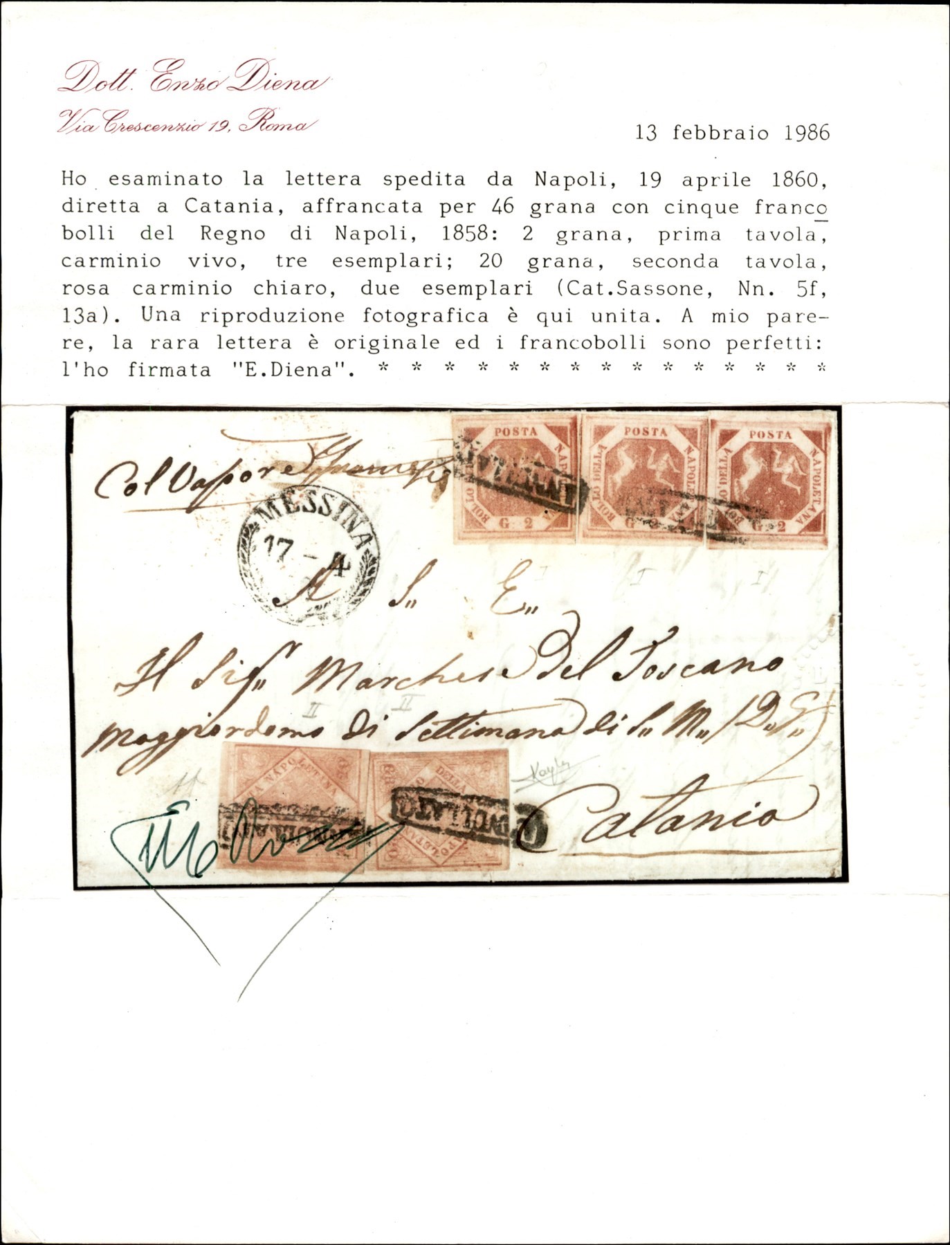 ITALIA / Antichi Stati Italiani / Napoli / Posta ordinaria