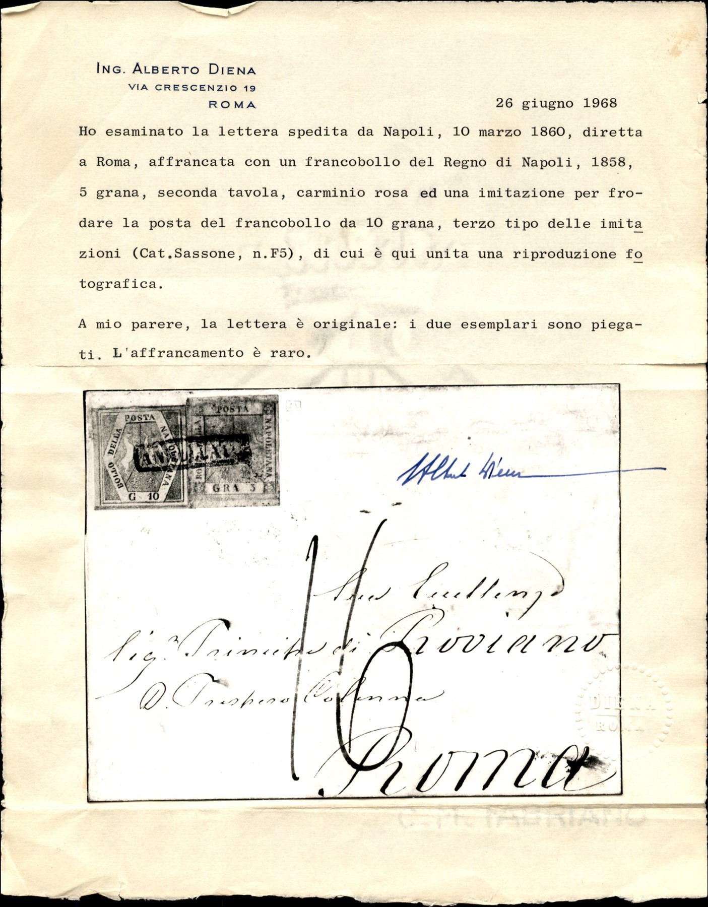 ITALIA / Antichi Stati Italiani / Napoli / Posta ordinaria