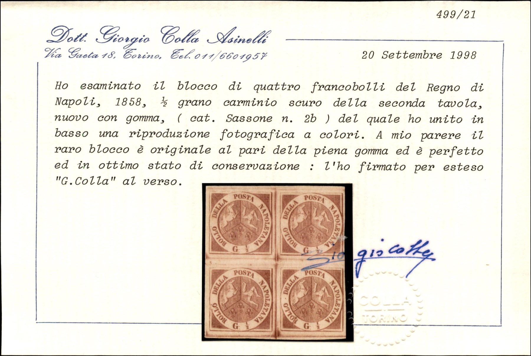 ITALIA / Antichi Stati Italiani / Napoli / Posta ordinaria