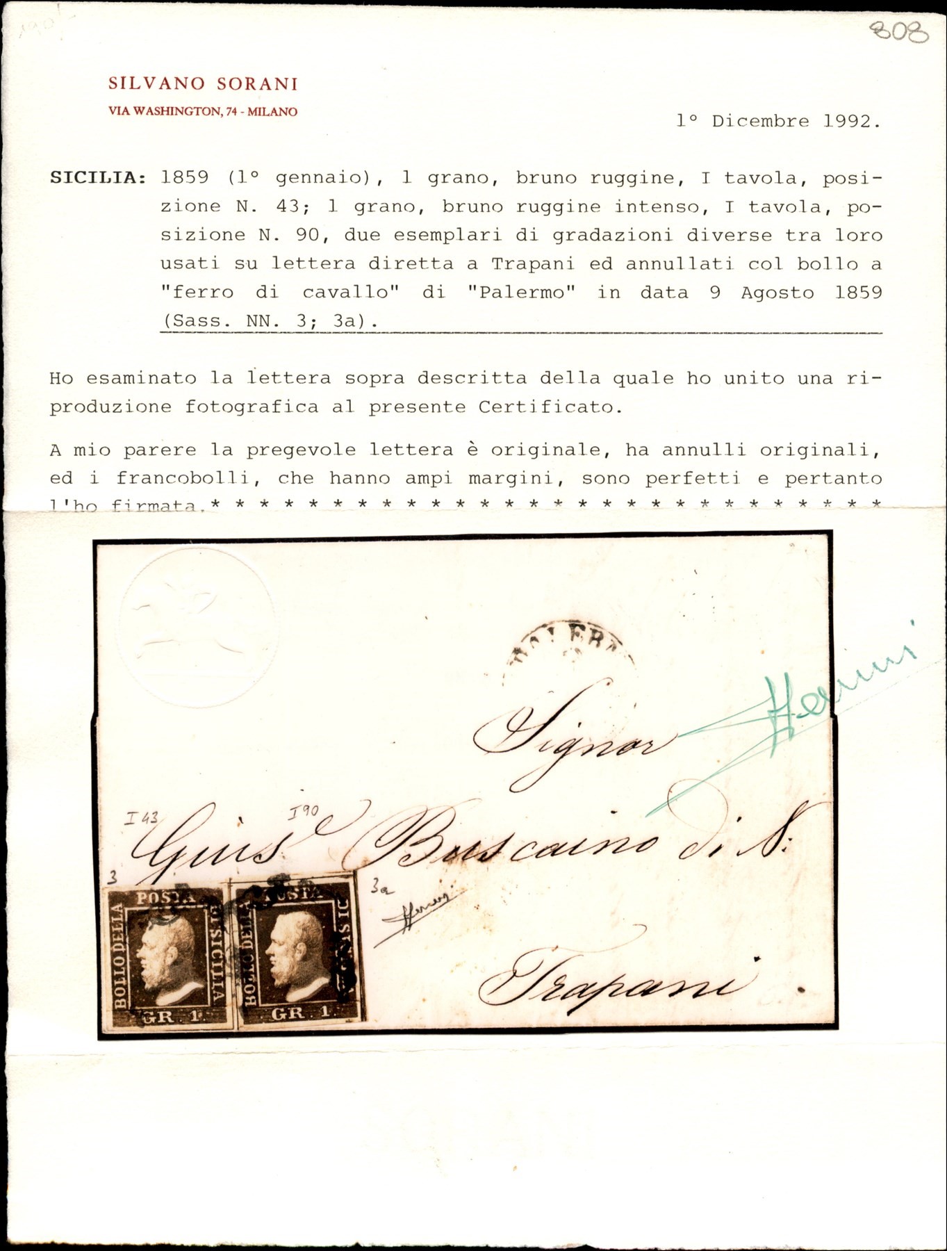 Italia / Antichi Stati Italiani / Sicilia / Posta Ordinaria