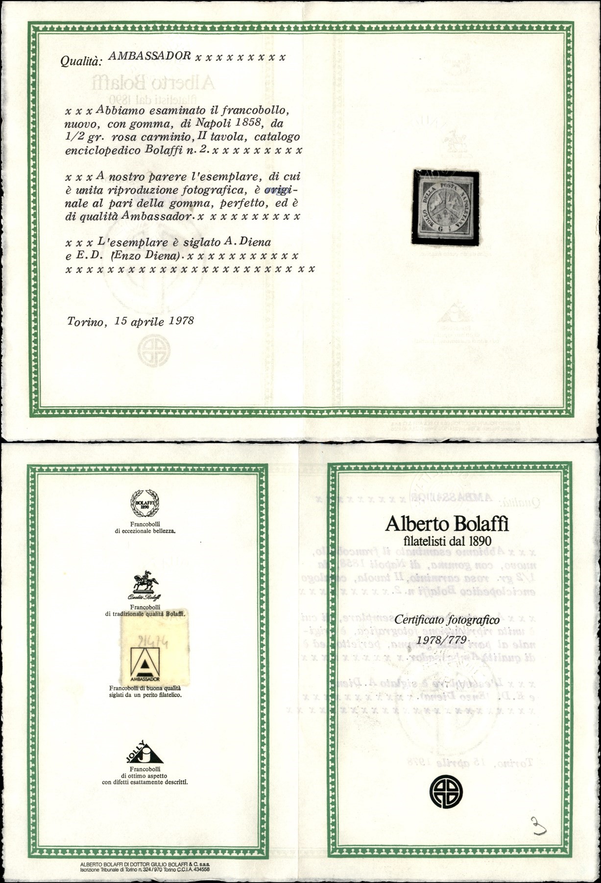 ITALIA / Antichi Stati Italiani / Napoli / Posta ordinaria