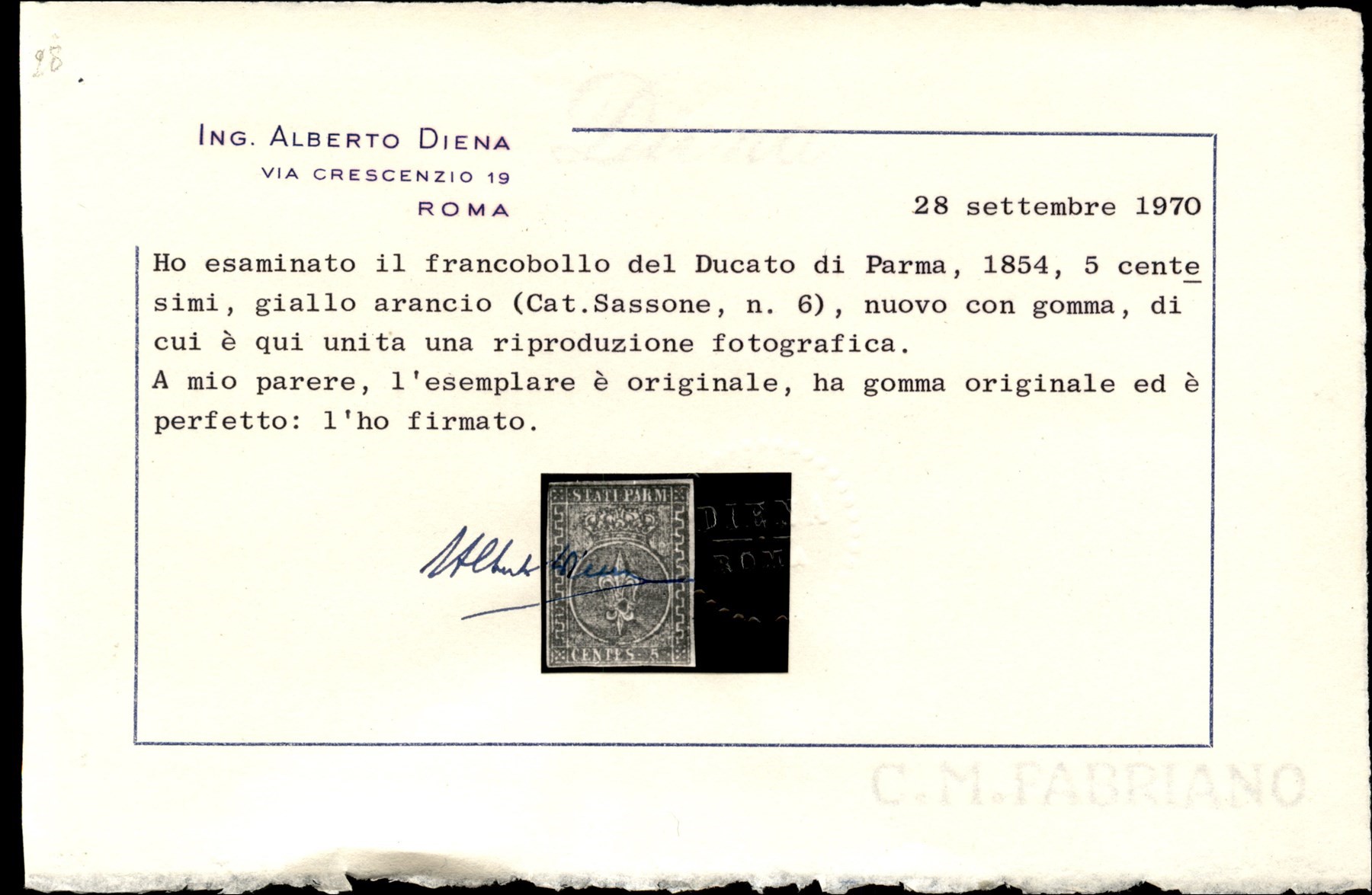 Italia / Antichi Stati Italiani / Parma / Posta Ordinaria