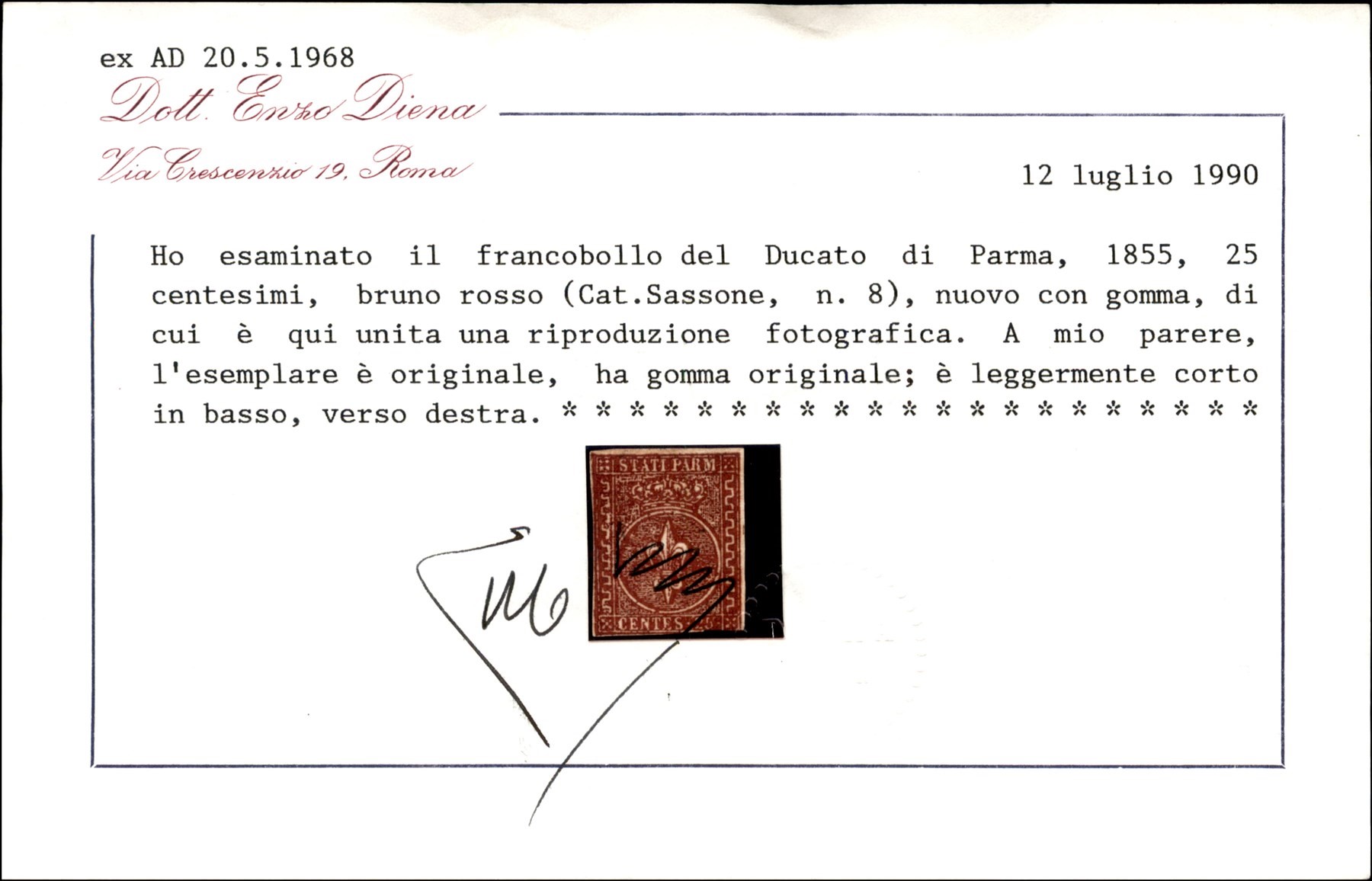 ITALIA / Antichi Stati Italiani / Parma / Posta ordinaria
