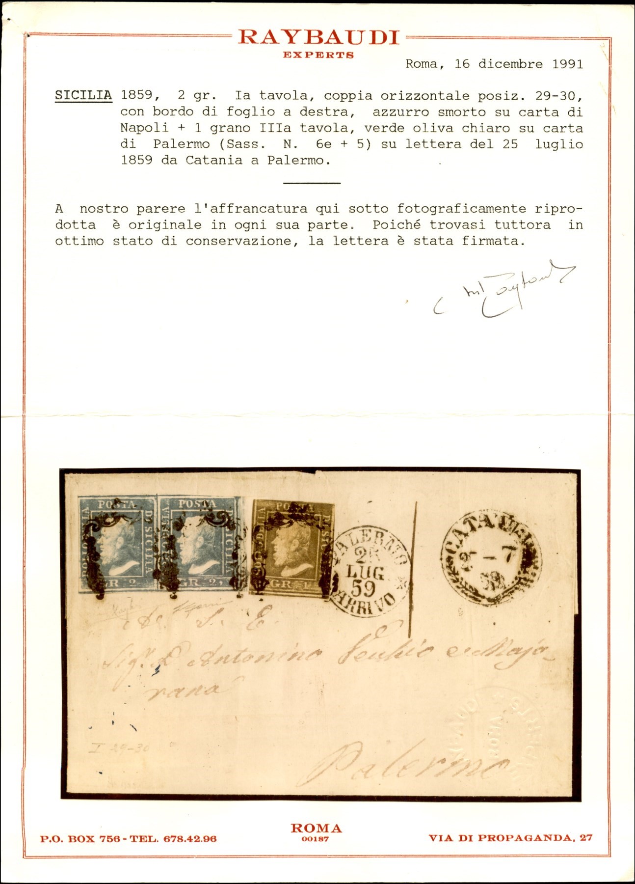 Italia / Antichi Stati Italiani / Sicilia / Posta Ordinaria