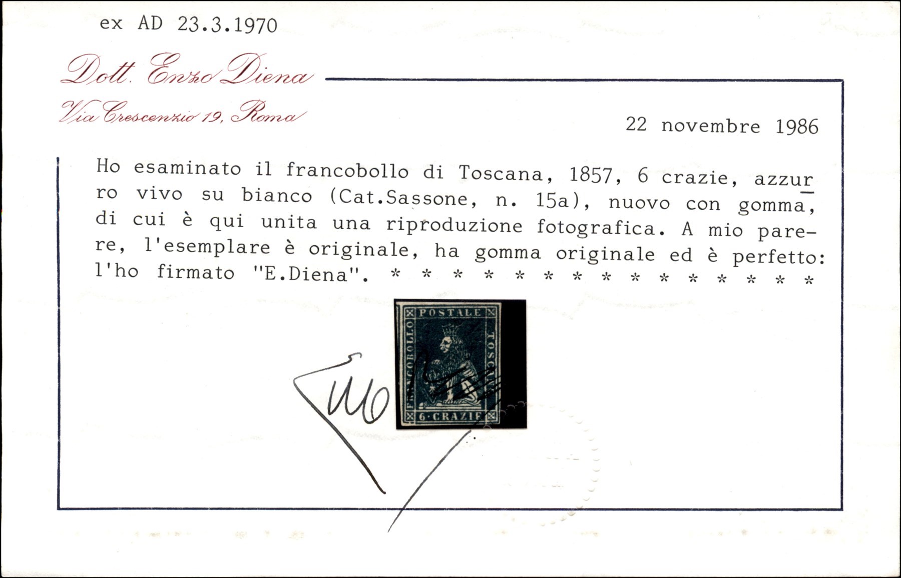 Italia / Antichi Stati Italiani / Toscana / Posta Ordinaria