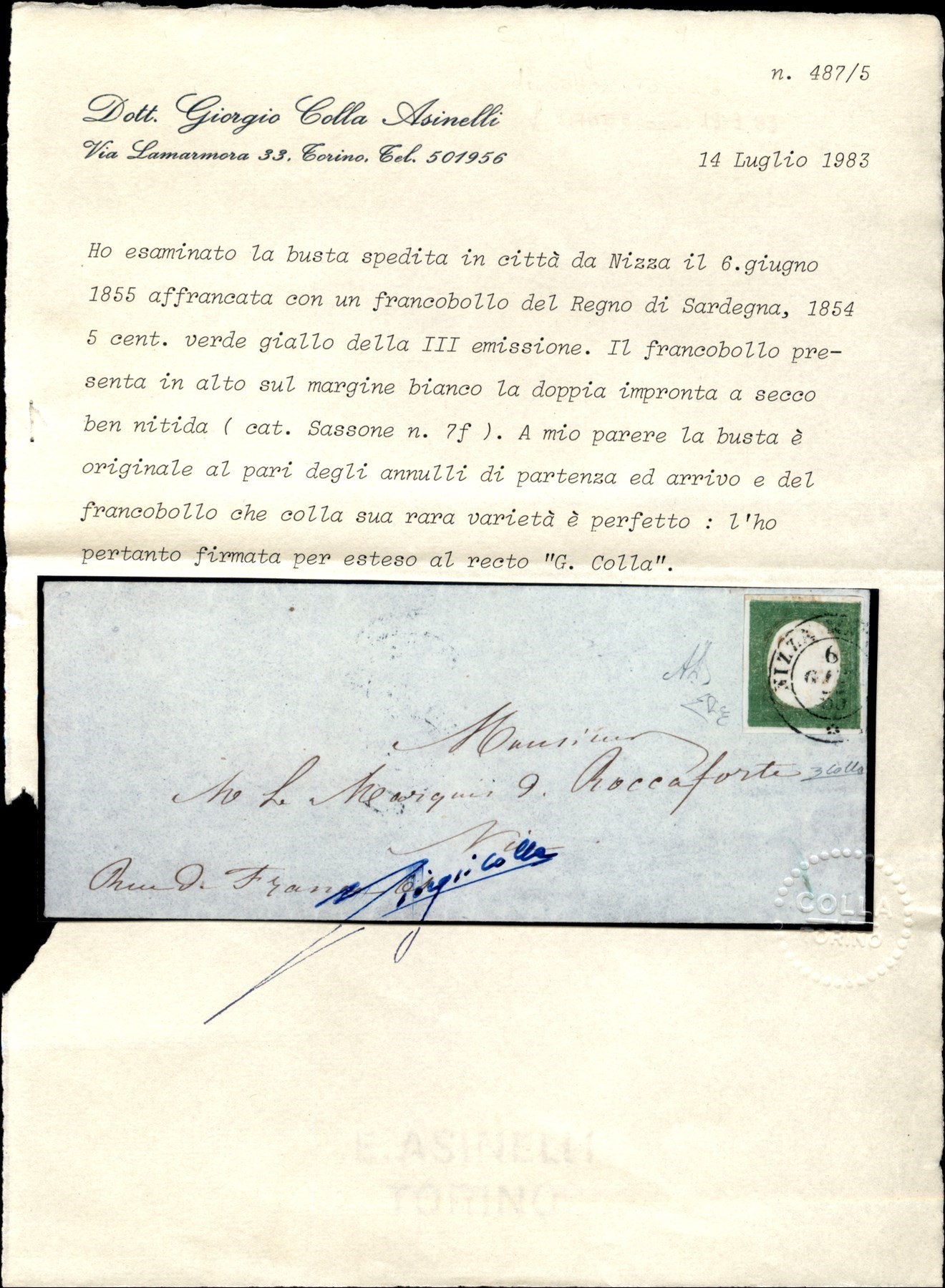 ITALIA / Antichi Stati Italiani / Sardegna / Posta ordinaria