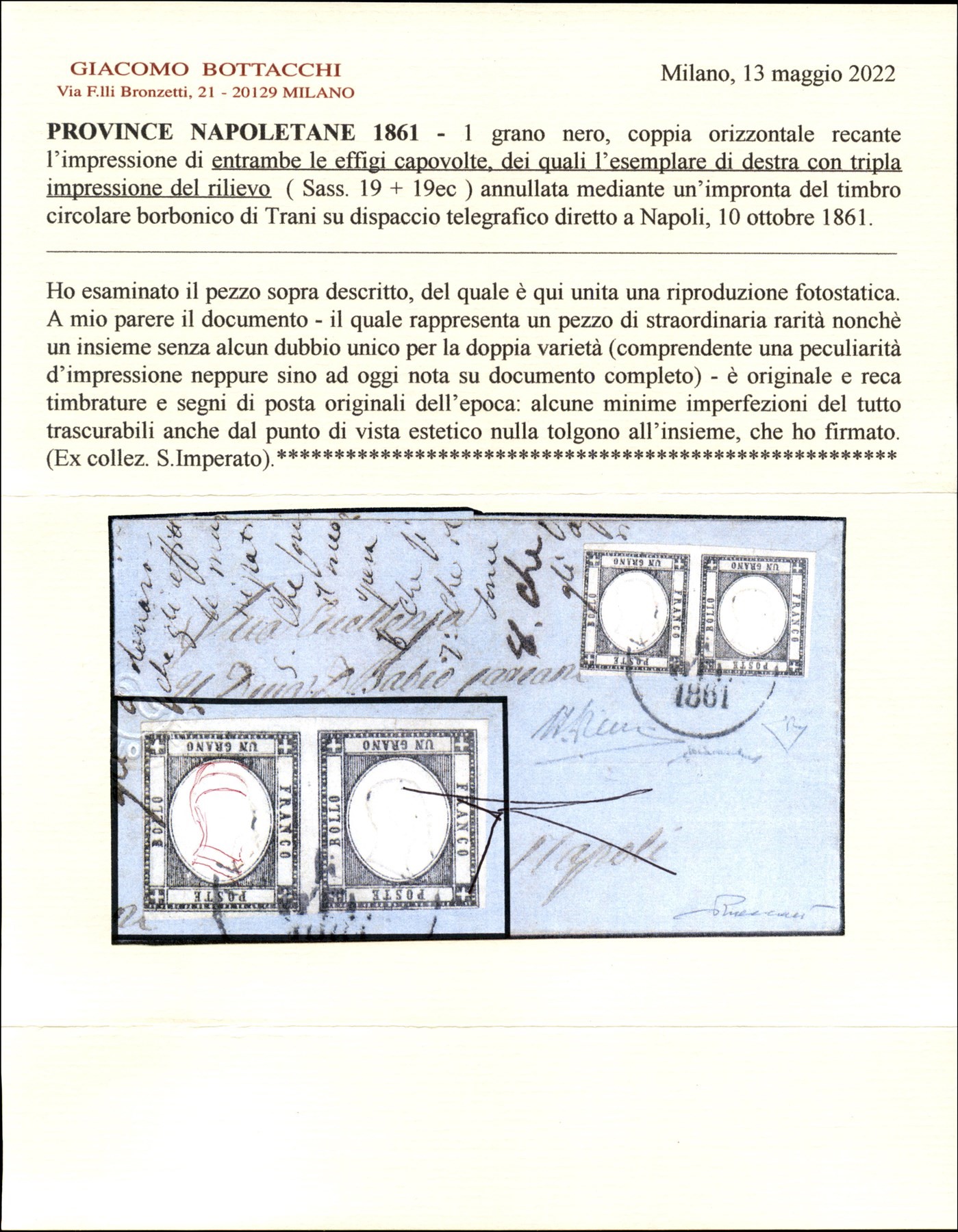 ITALIA / Antichi Stati Italiani / Napoli / Province Napoletane / Posta ordinaria