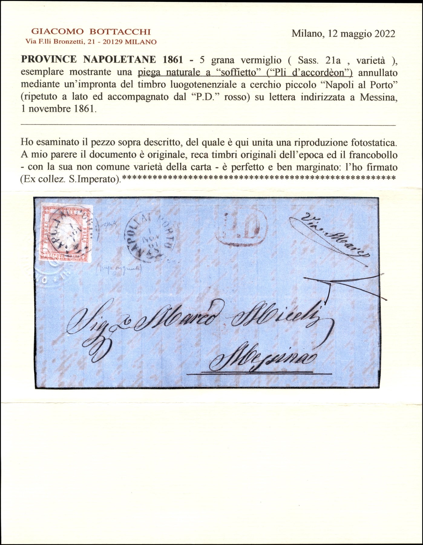 Italia / Antichi Stati Italiani / Napoli / Province Napoletane / Posta Ordinaria