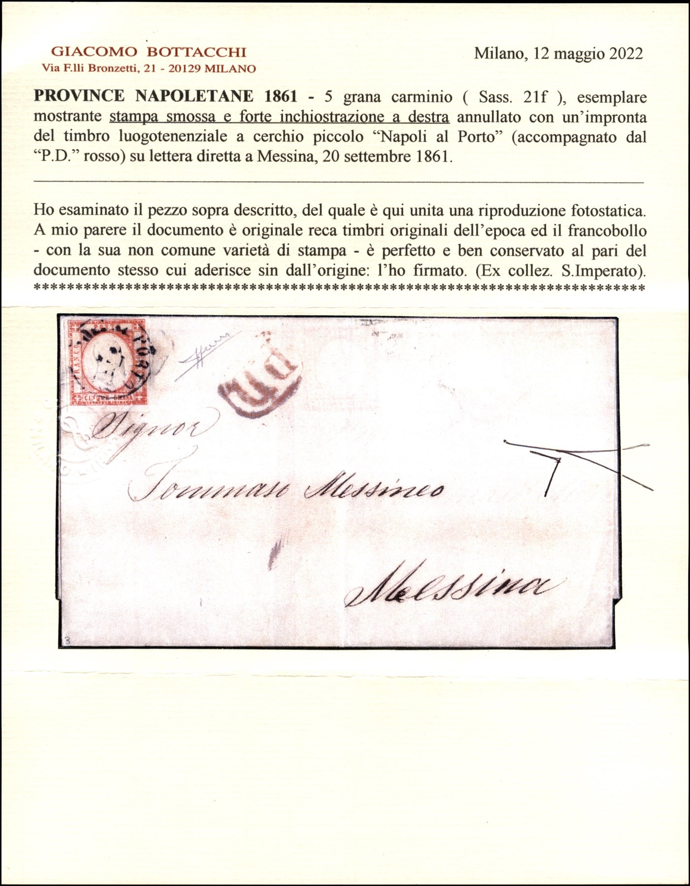 Italia / Antichi Stati Italiani / Napoli / Province Napoletane / Posta Ordinaria