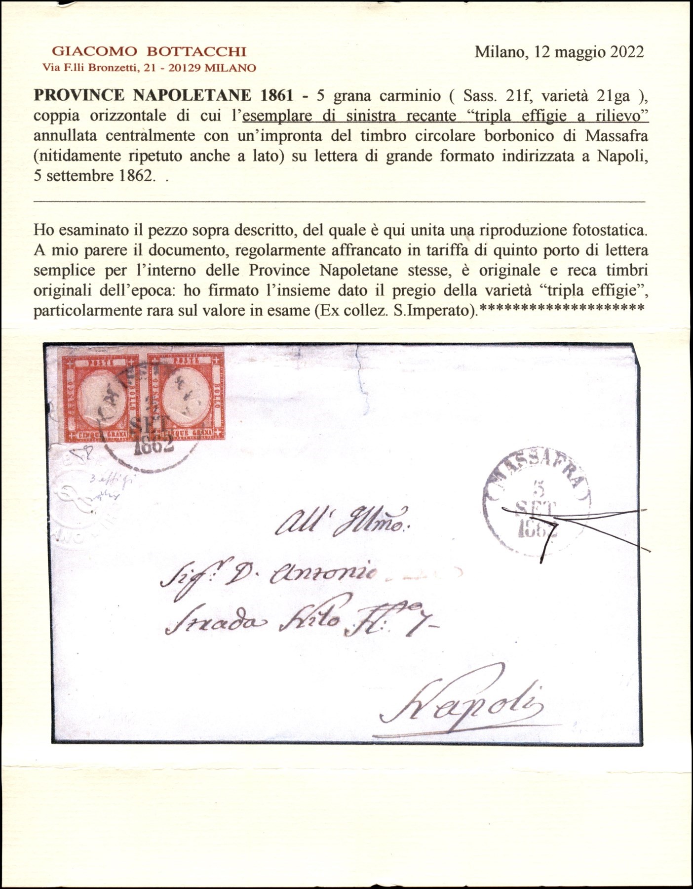 ITALIA / Antichi Stati Italiani / Napoli / Province Napoletane / Posta ordinaria