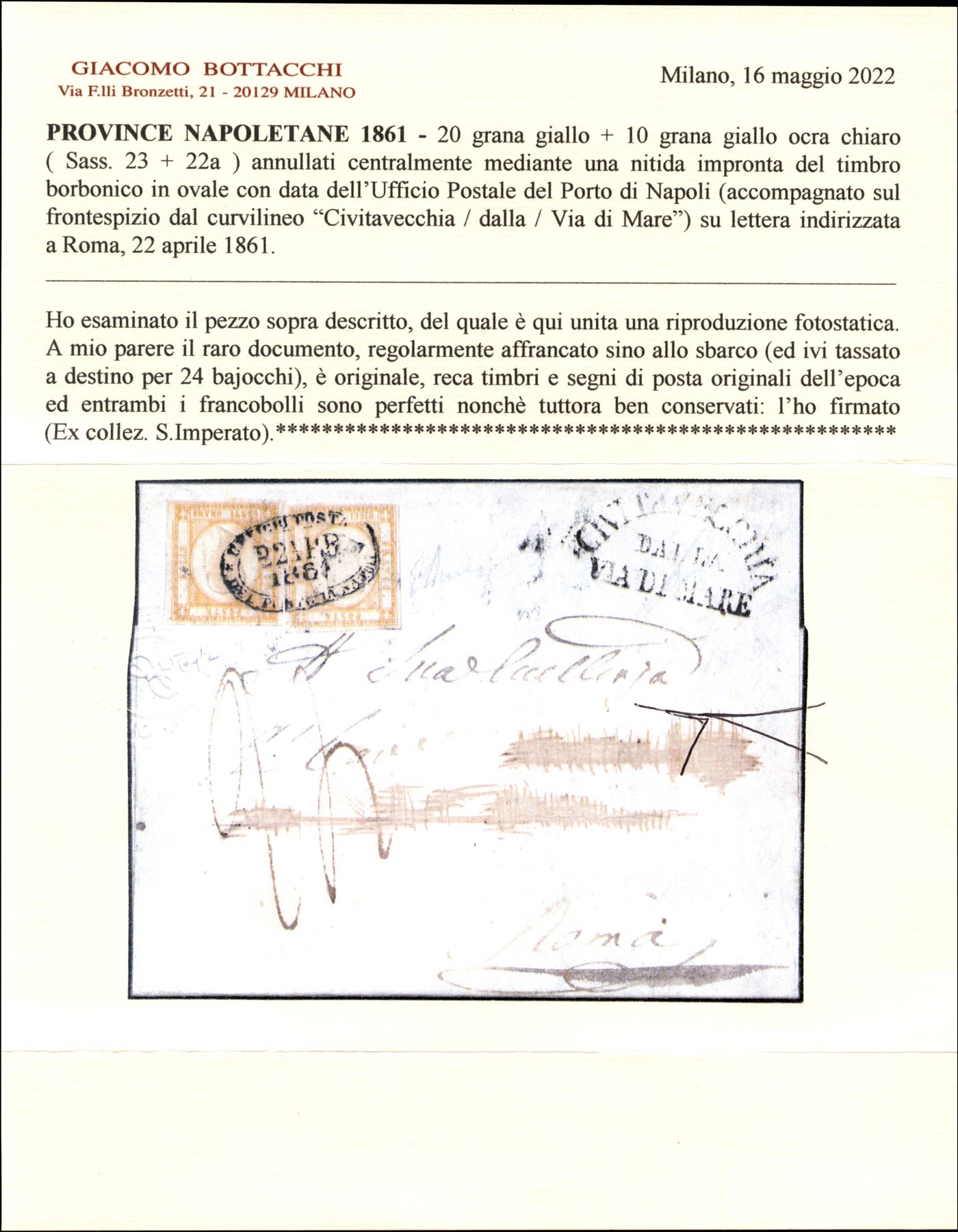 Italia / Antichi Stati Italiani / Napoli / Province Napoletane / Posta Ordinaria