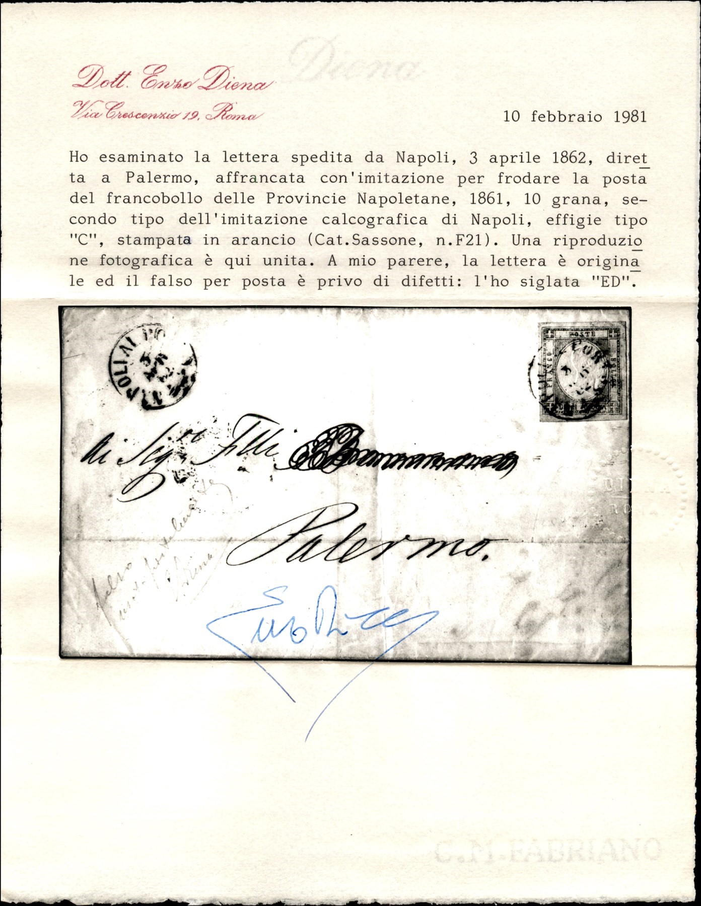 ITALIA / Antichi Stati Italiani / Napoli / Province Napoletane / Falso dell'epoca