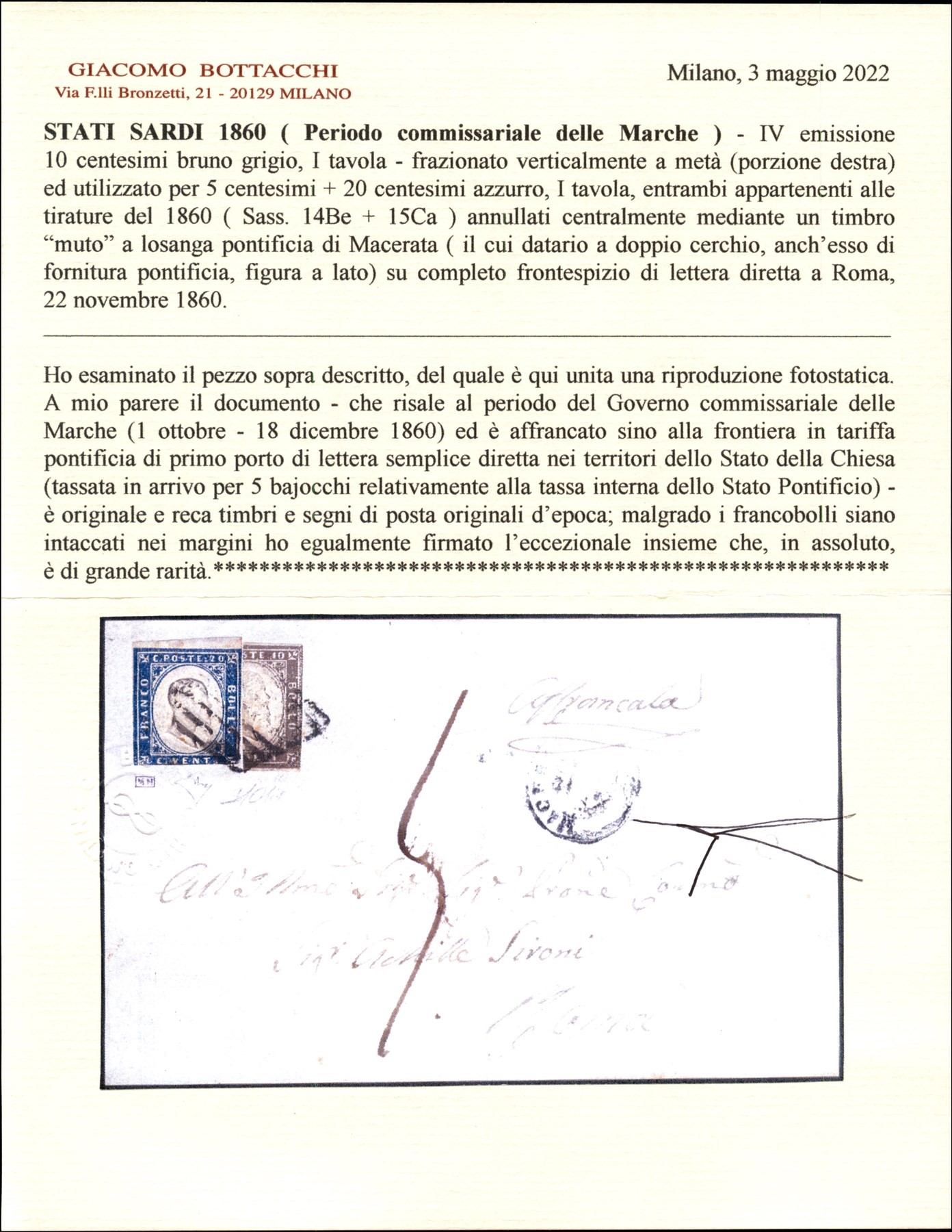 Italia / Antichi Stati Italiani / Risorgimento / Posta Ordinaria