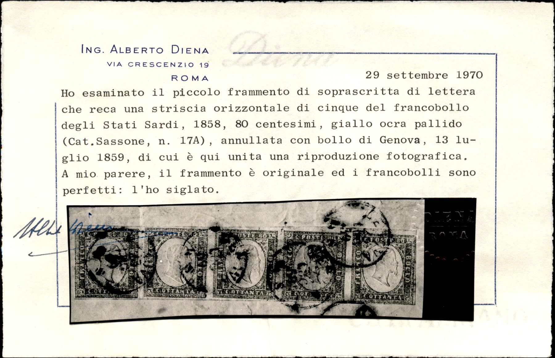 Italia / Antichi Stati Italiani / Sardegna / Posta Ordinaria