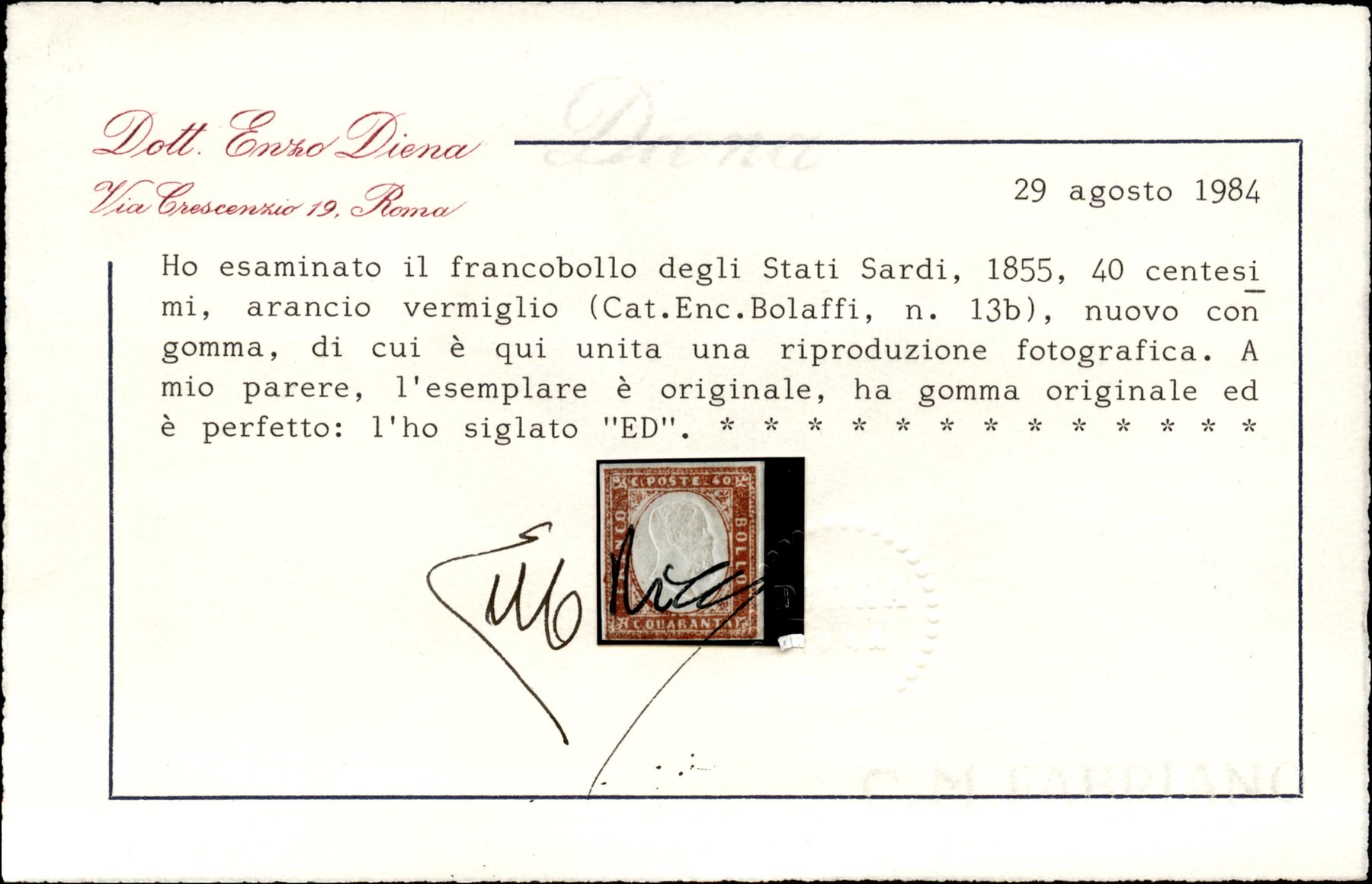 ITALIA / Antichi Stati Italiani / Sardegna / Posta ordinaria