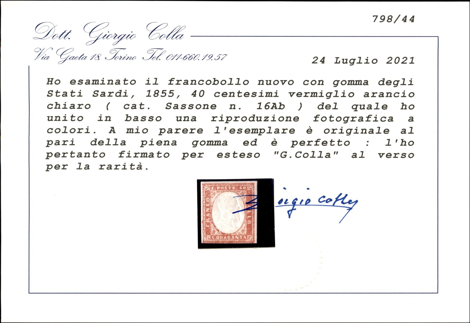 ITALIA / Antichi Stati Italiani / Sardegna / Posta ordinaria