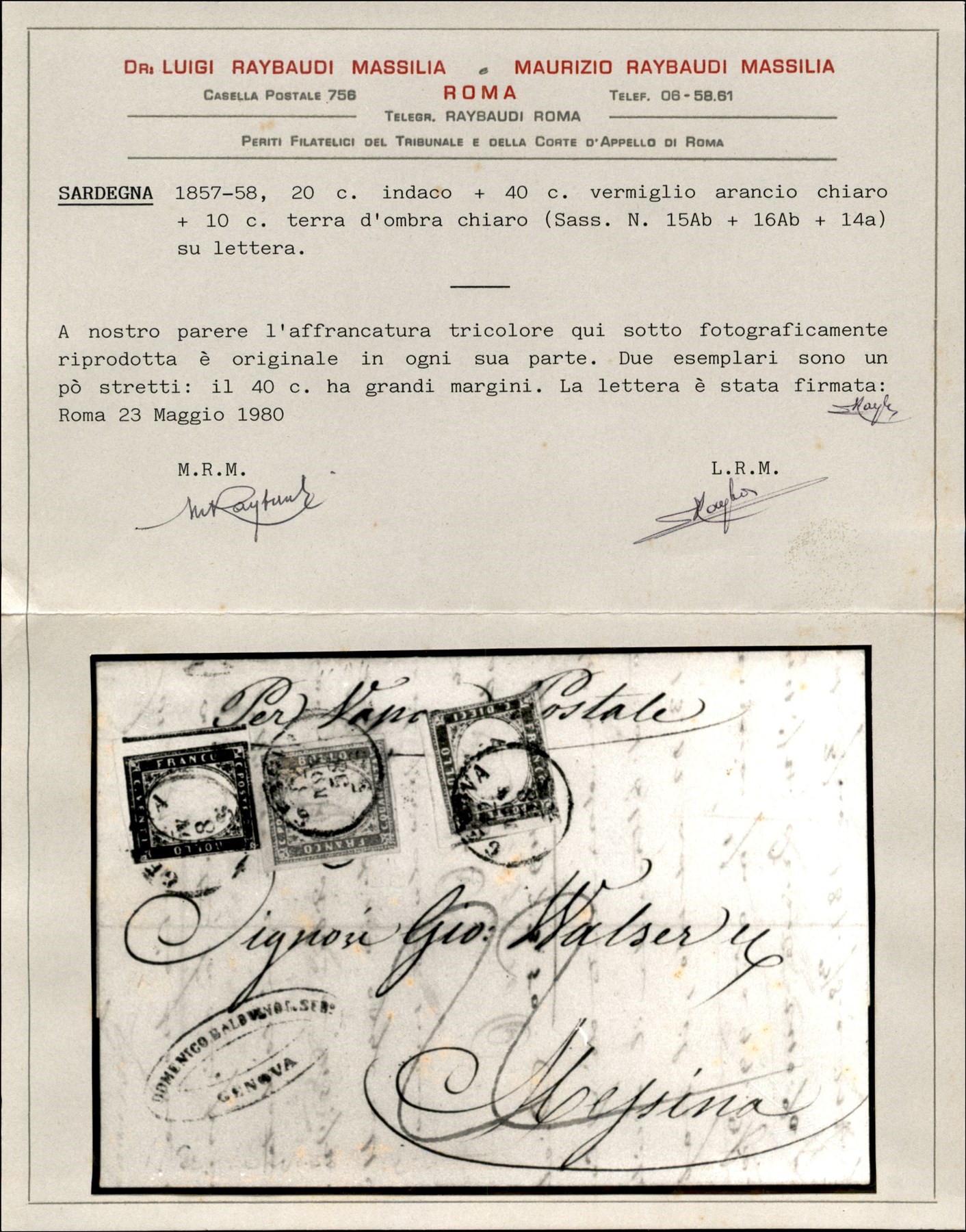 Italia / Antichi Stati Italiani / Sardegna / Posta Ordinaria