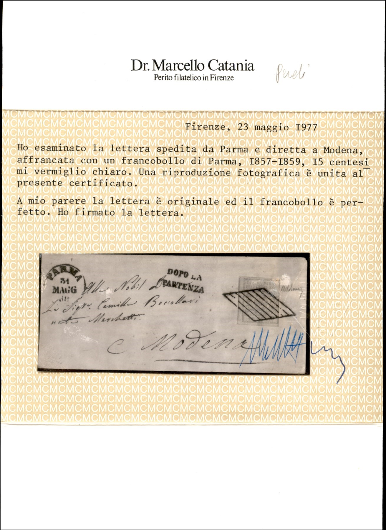 Italia / Antichi Stati Italiani / Parma / Posta Ordinaria