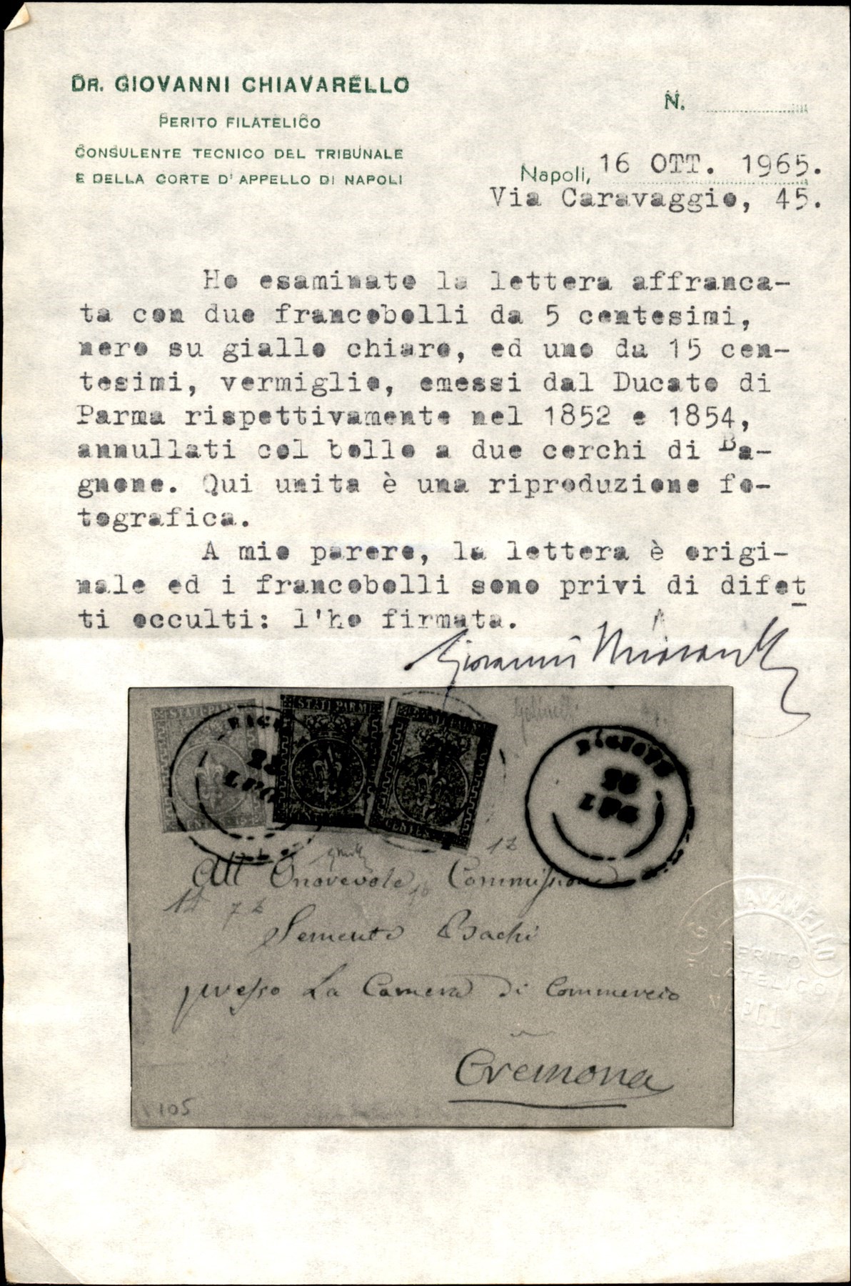 Italia / Antichi Stati Italiani / Parma / Posta Ordinaria