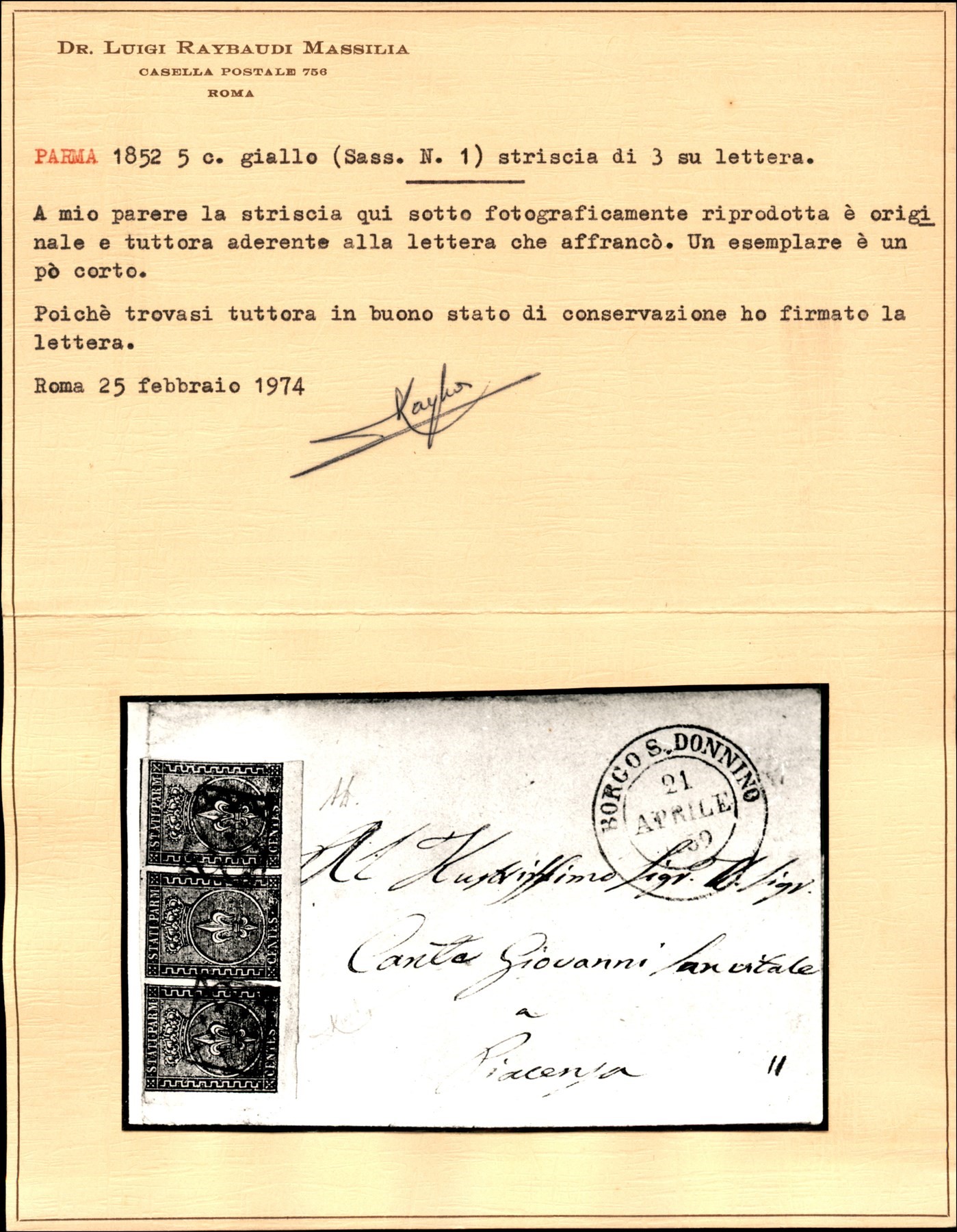 Italia / Antichi Stati Italiani / Parma / Posta Ordinaria