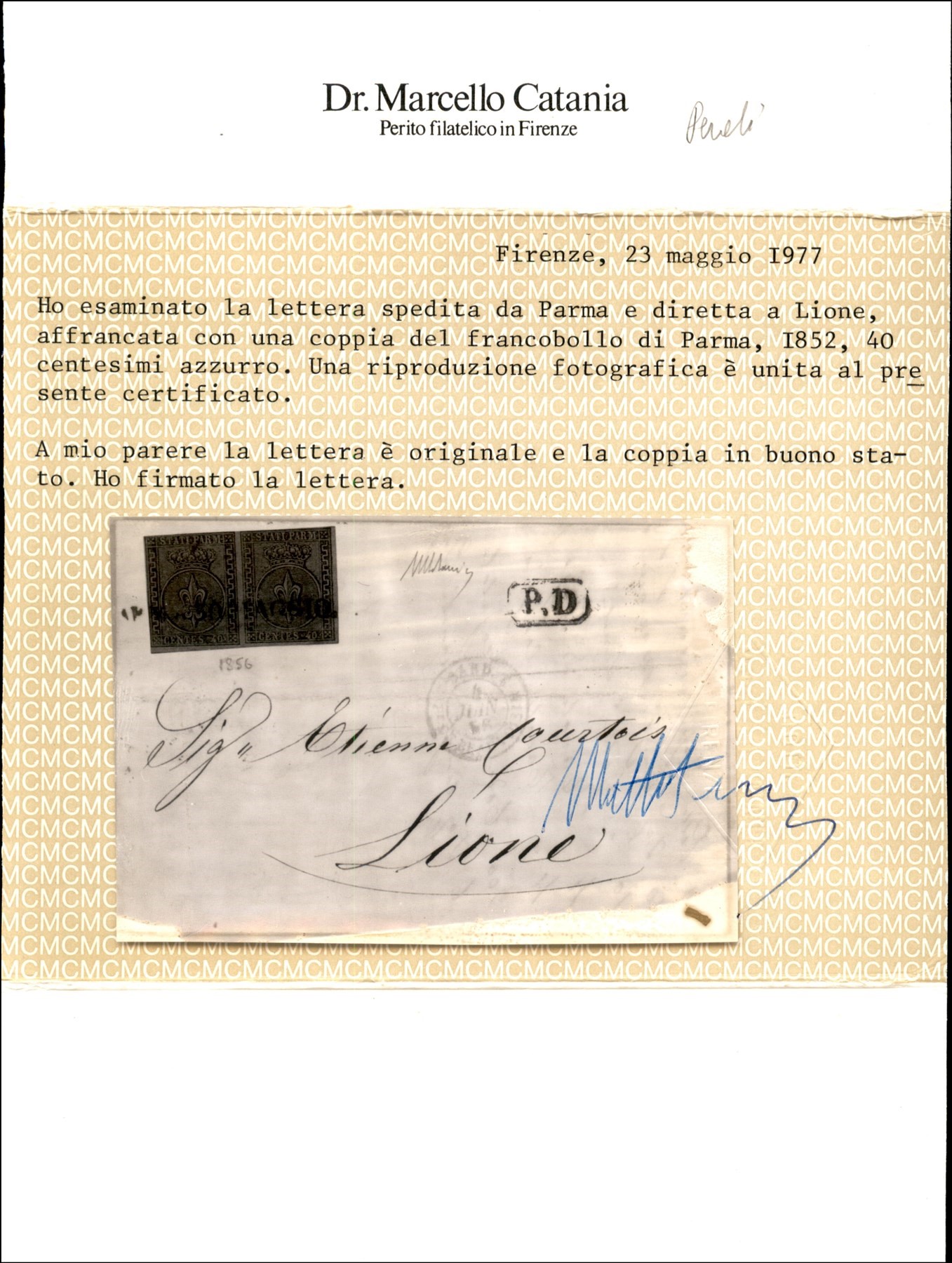 Italia / Antichi Stati Italiani / Parma / Posta Ordinaria