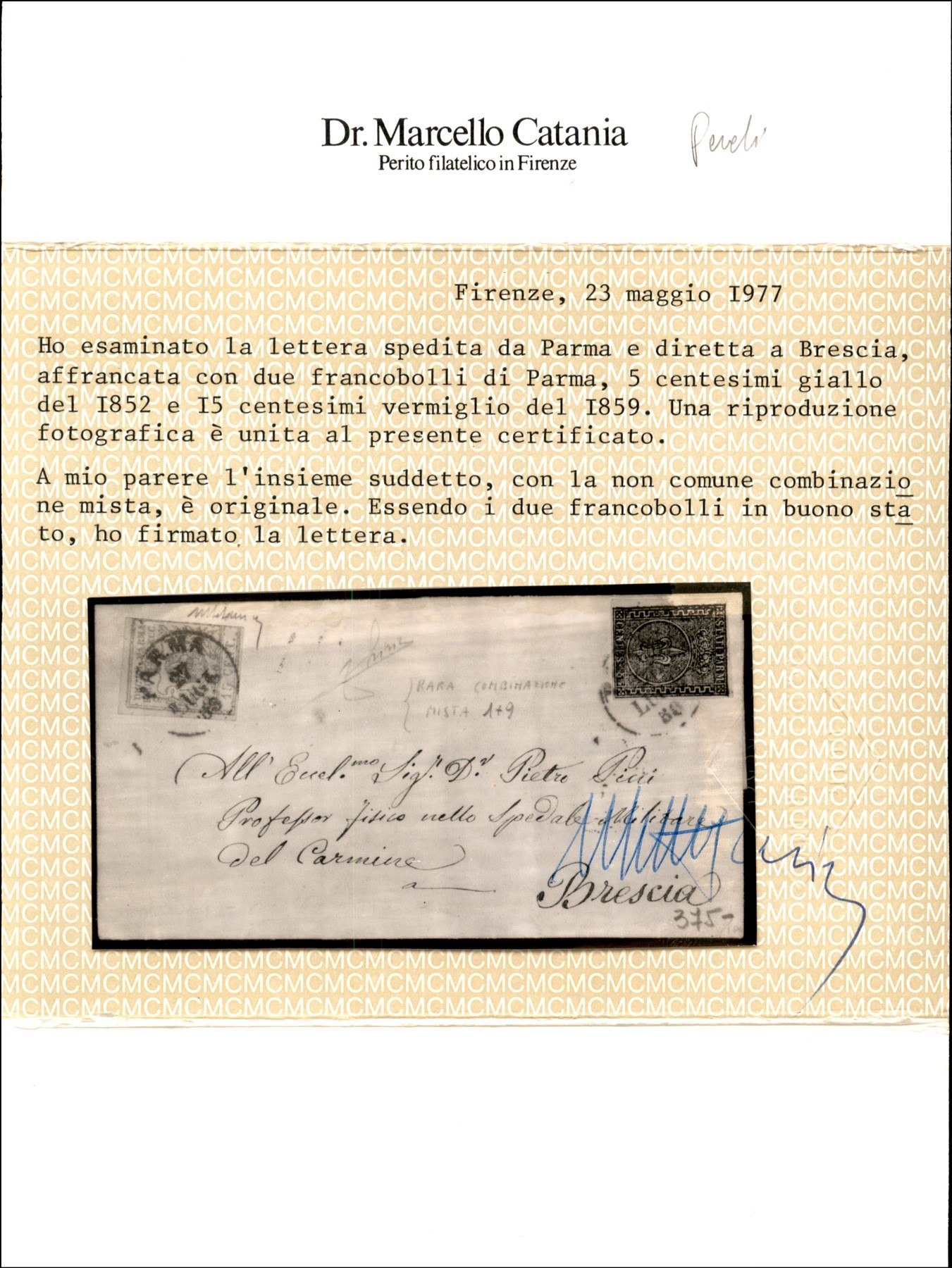 Italia / Antichi Stati Italiani / Parma / Posta Ordinaria