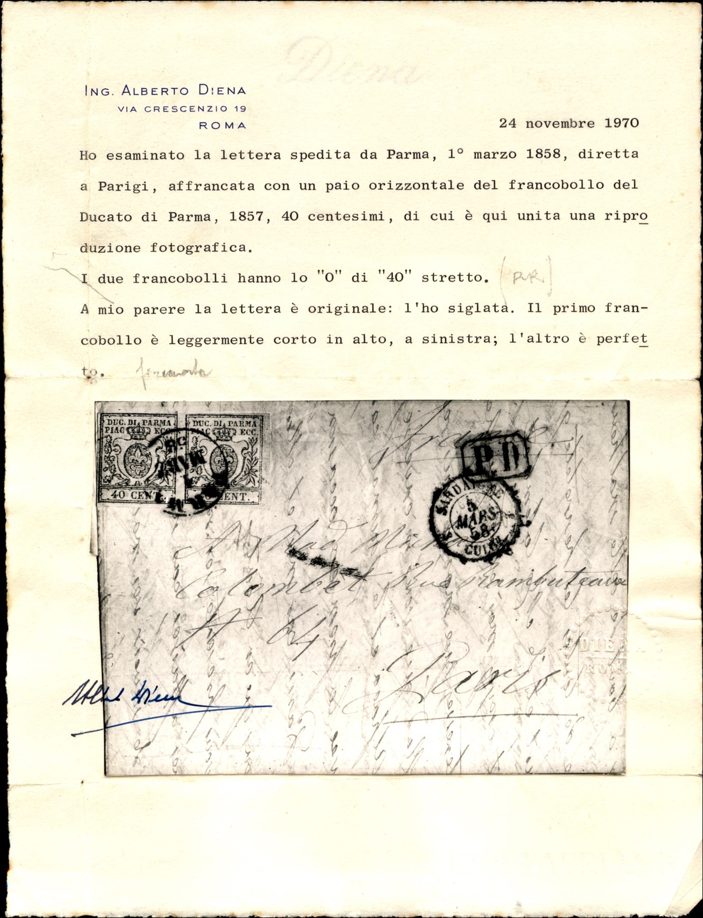Italia / Antichi Stati Italiani / Parma / Posta Ordinaria