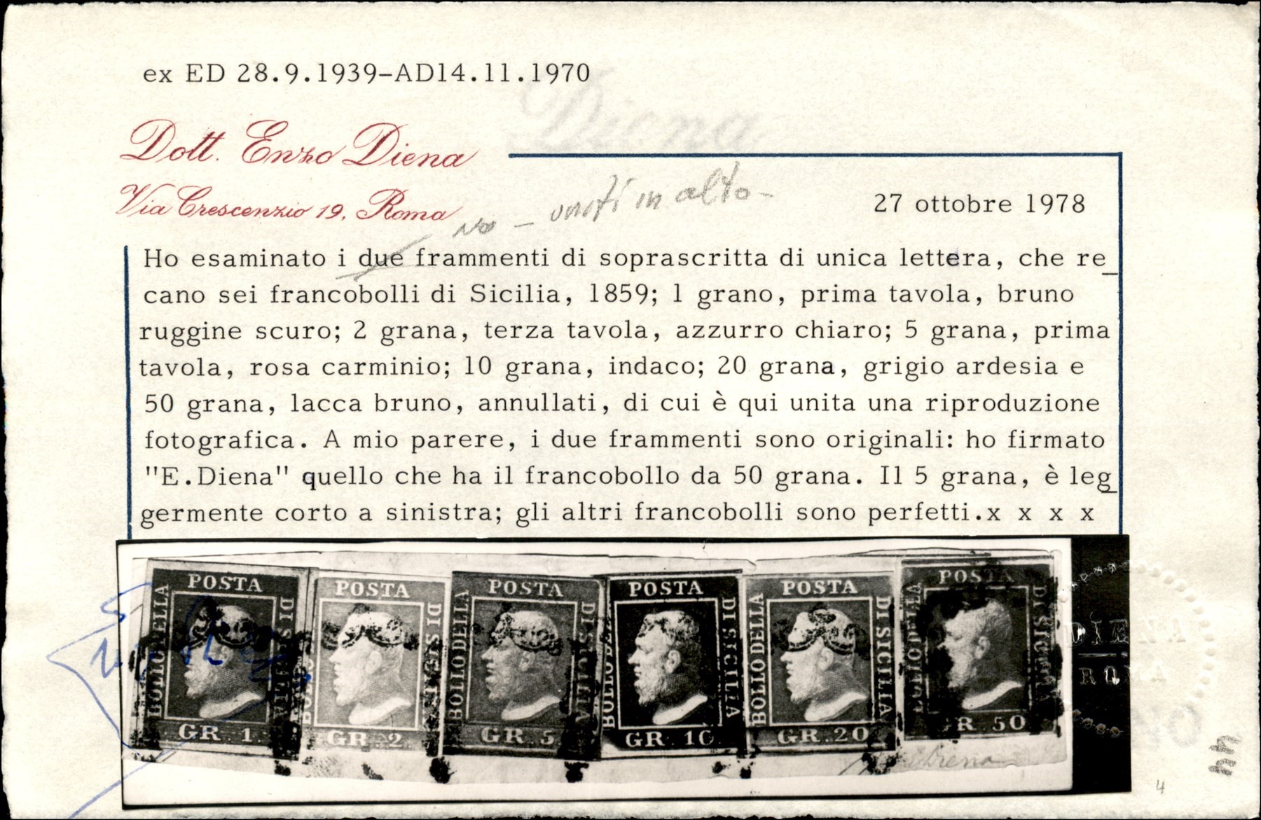 ITALIA / Antichi Stati Italiani / Sicilia / Posta ordinaria