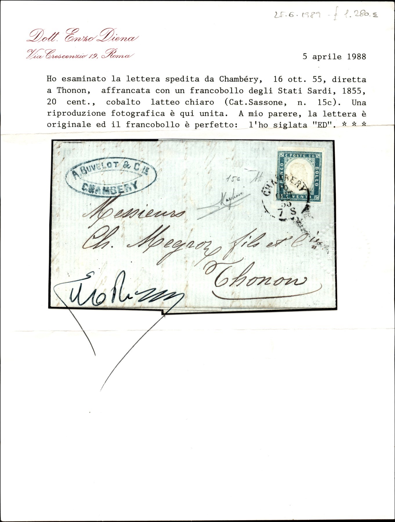 Italia / Antichi Stati Italiani / Sardegna / Annulli Savoia / Posta Ordinaria