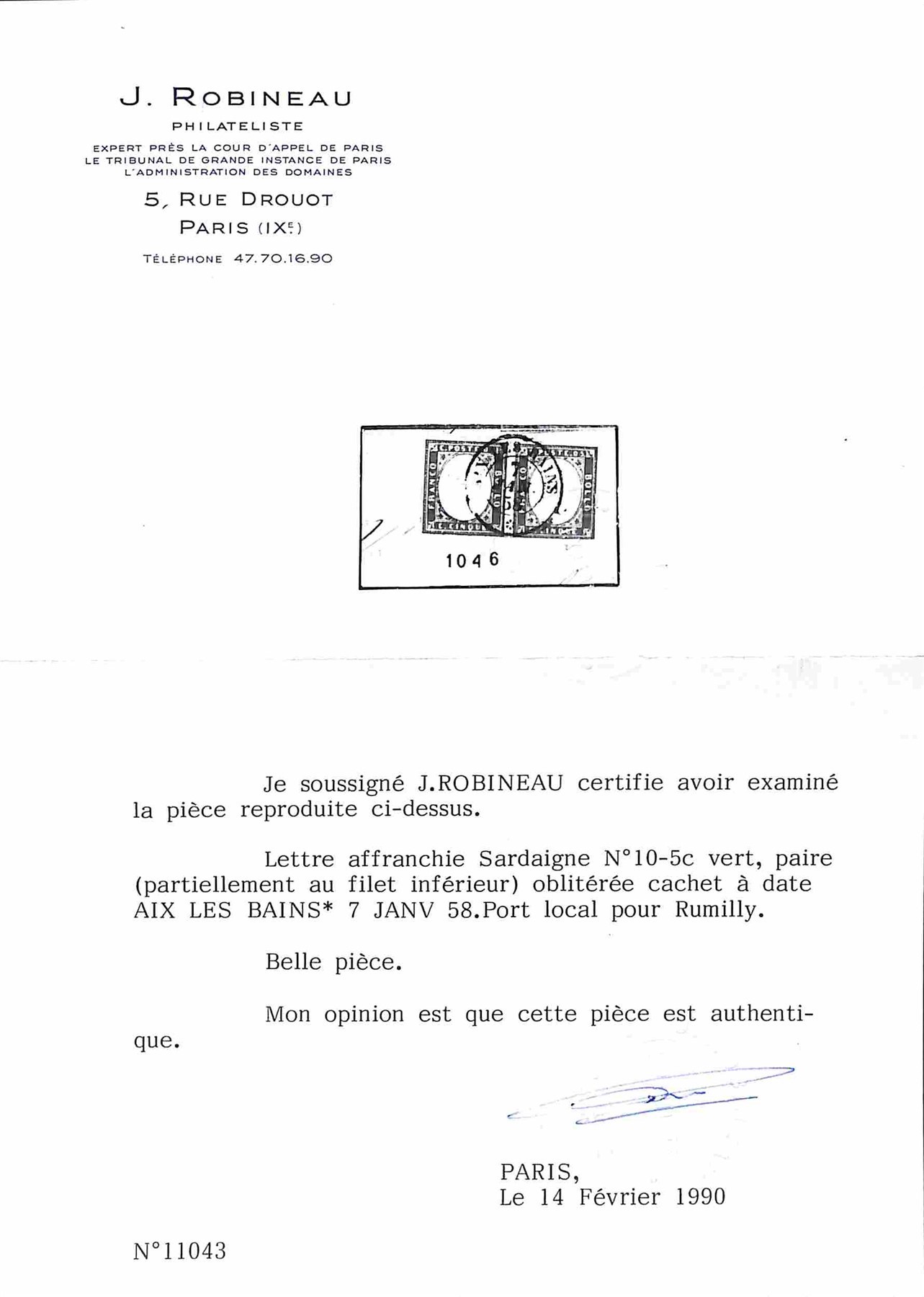 Italia / Antichi Stati Italiani / Sardegna / Annulli Savoia / Posta Ordinaria