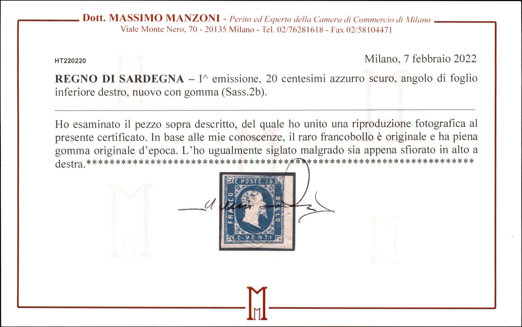 Italia / Antichi Stati Italiani / Sardegna / Posta Ordinaria