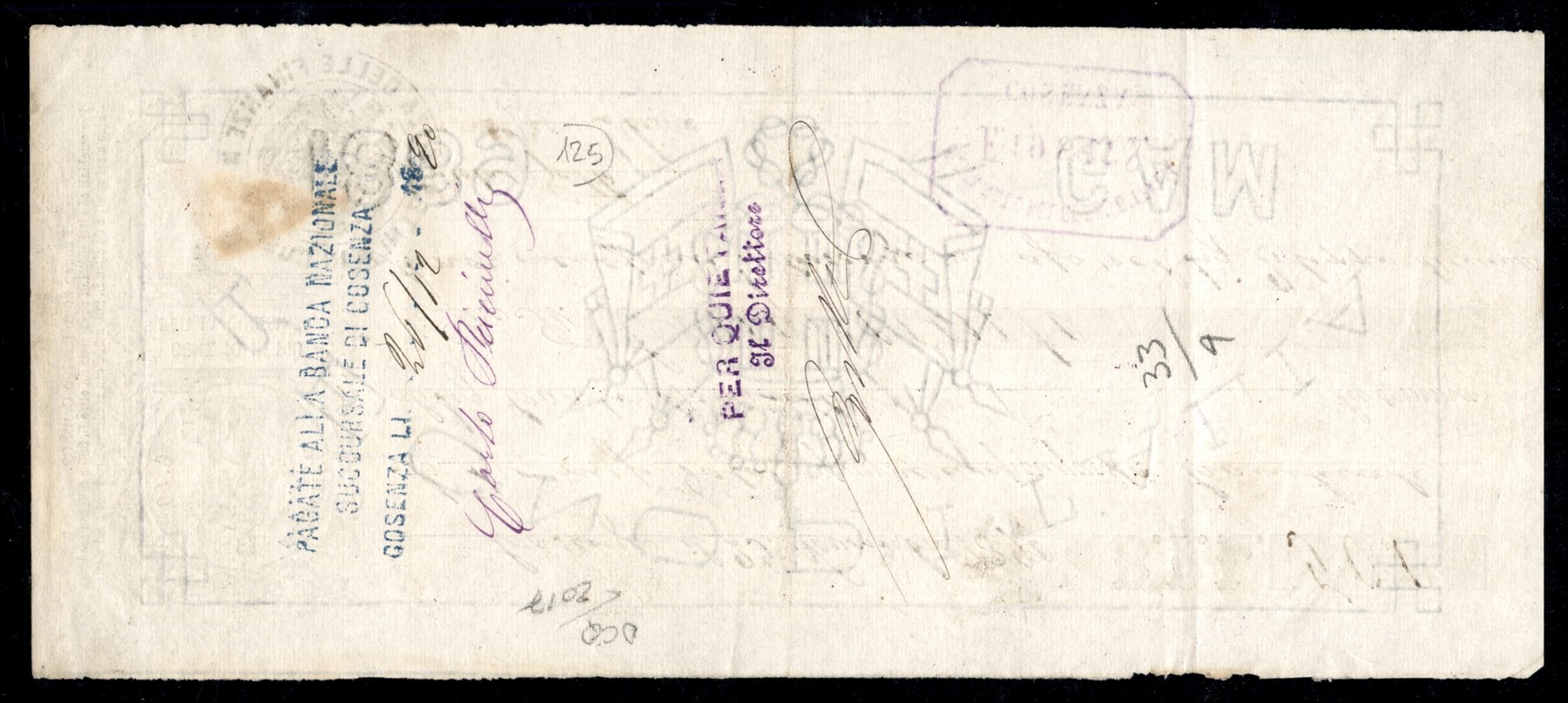 Italia / Regno / Umberto i / Posta Ordinaria