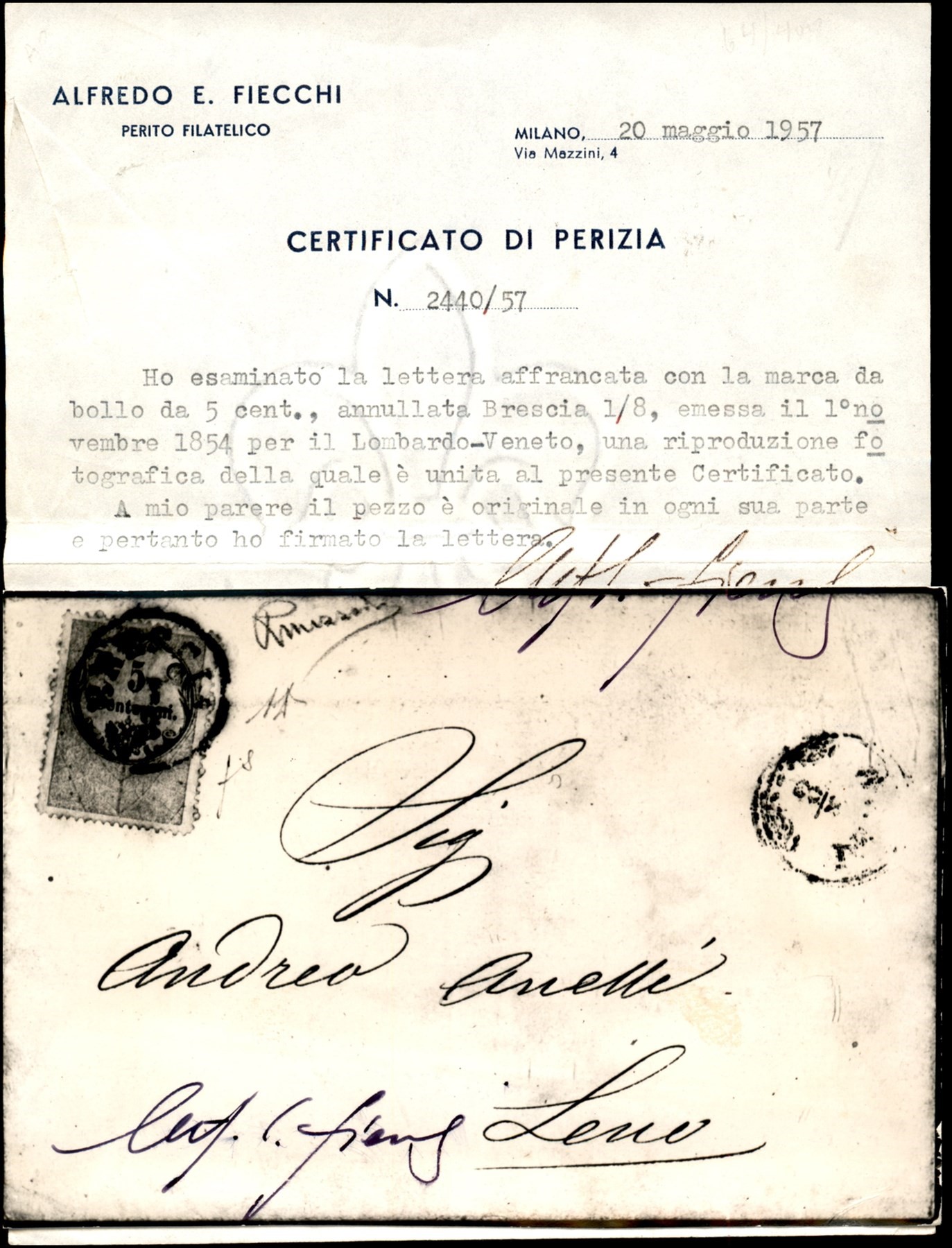 ITALIA / Antichi Stati Italiani / Lombardo Veneto / Marche da Bollo