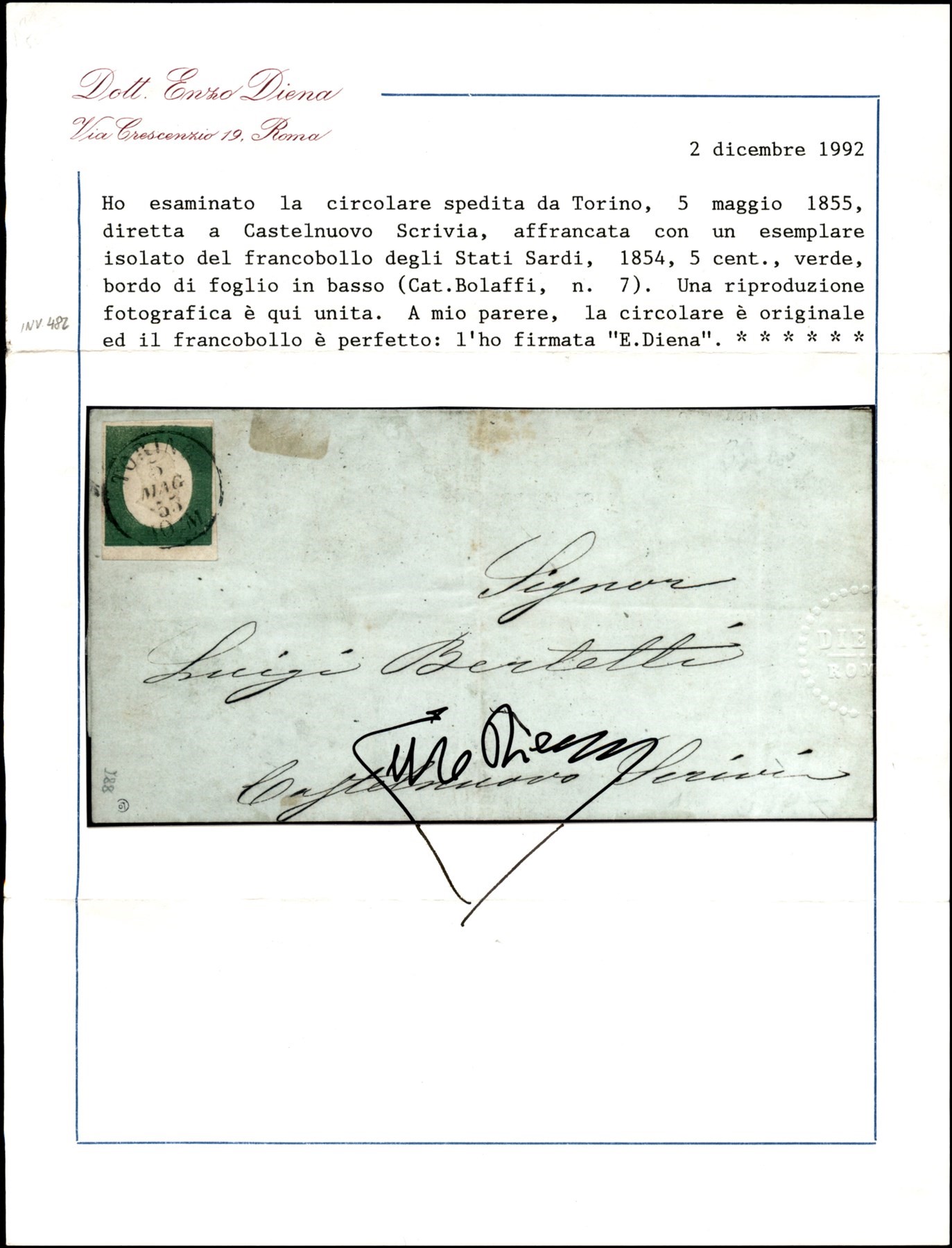 ITALIA / Antichi Stati Italiani / Sardegna / Posta ordinaria
