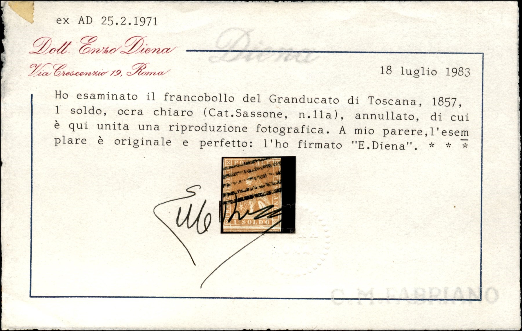 Italia / Antichi Stati Italiani / Toscana / Posta Ordinaria