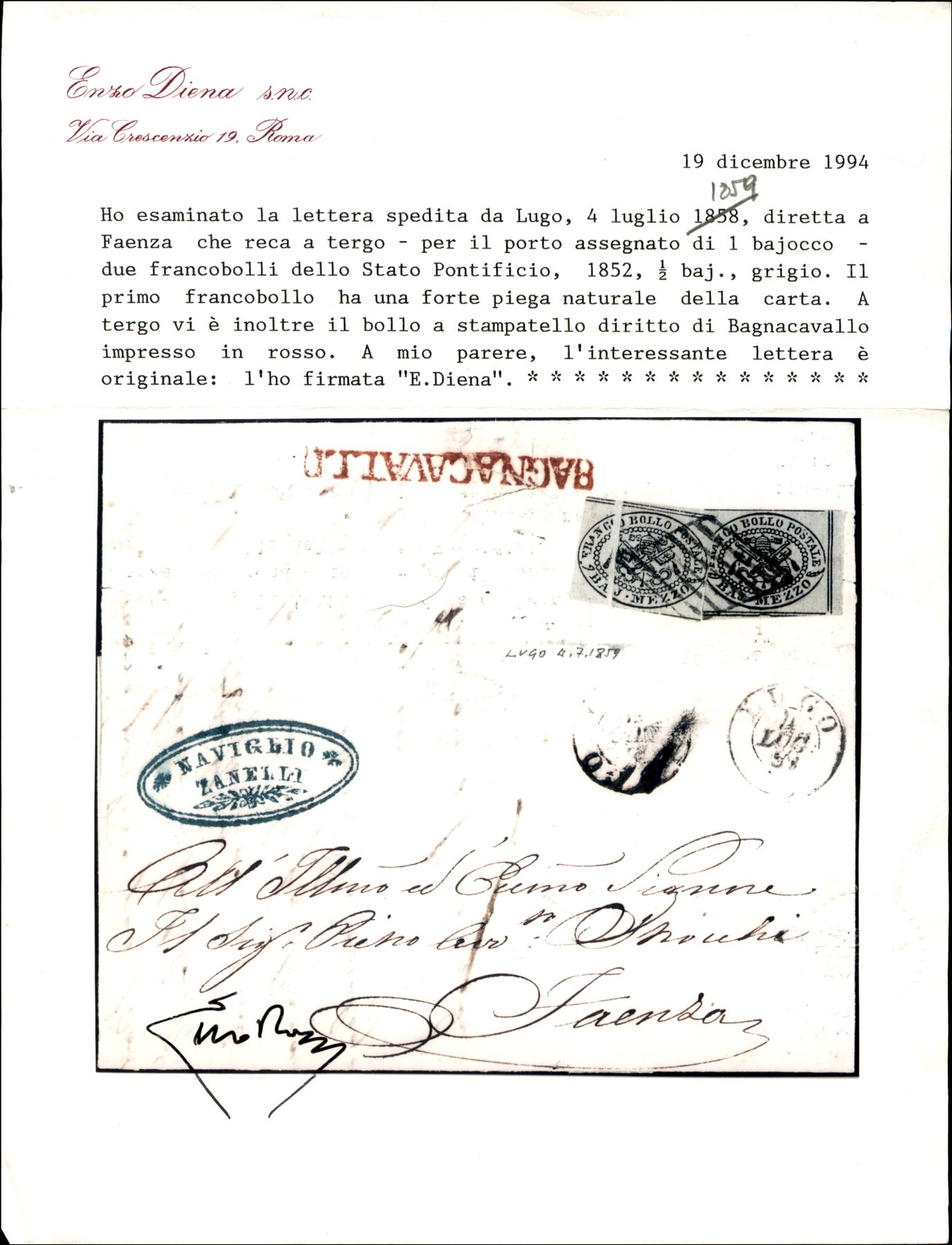 Italia / Antichi Stati Italiani / Romagne / Posta Ordinaria